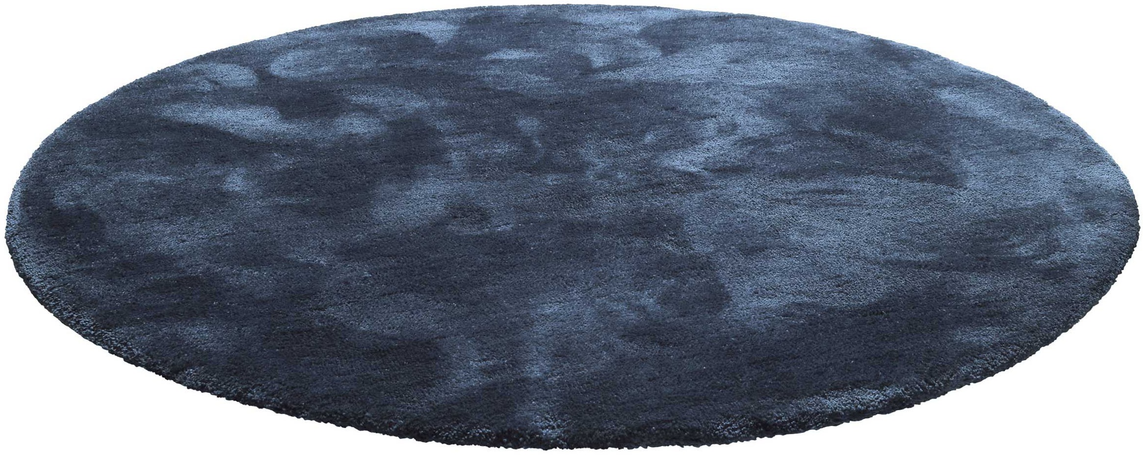 Homie Living Teppich »Pisa«, rund, 25 mm Höhe, Hochflor, Microfaser, uni, w günstig online kaufen