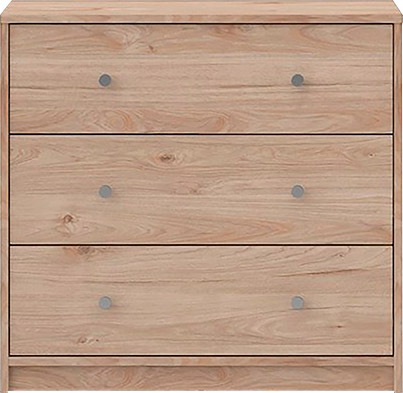 Home affaire Schubkastenkommode, Stauraum, Knopfgriffe, einfache Selbstmontage, 72,4 x 68,3 x 30,1 cm