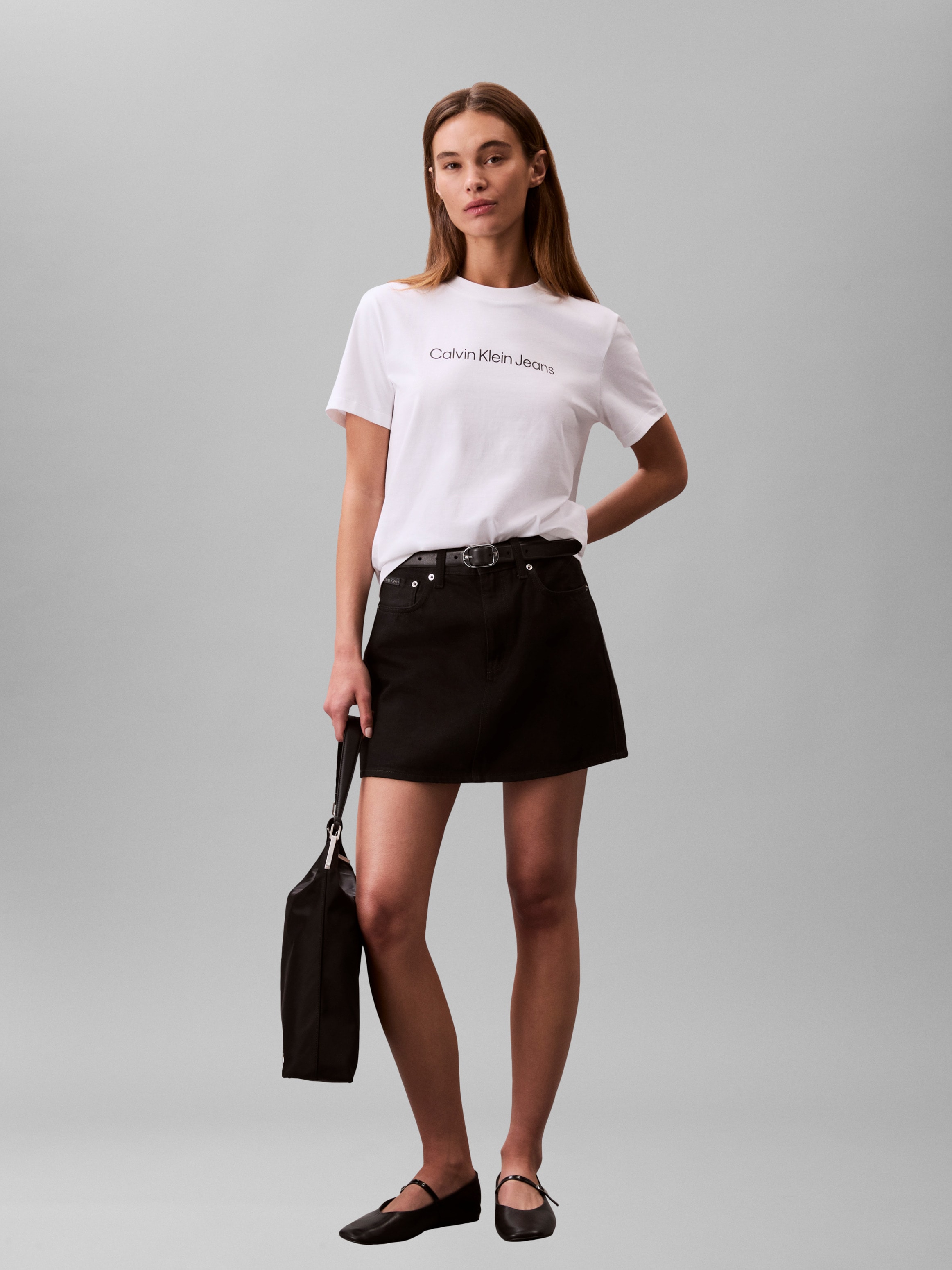 Calvin Klein Jeans T-Shirt »A- INST. LOGO CLASSIC TEE SS« mit Logoschriftzug