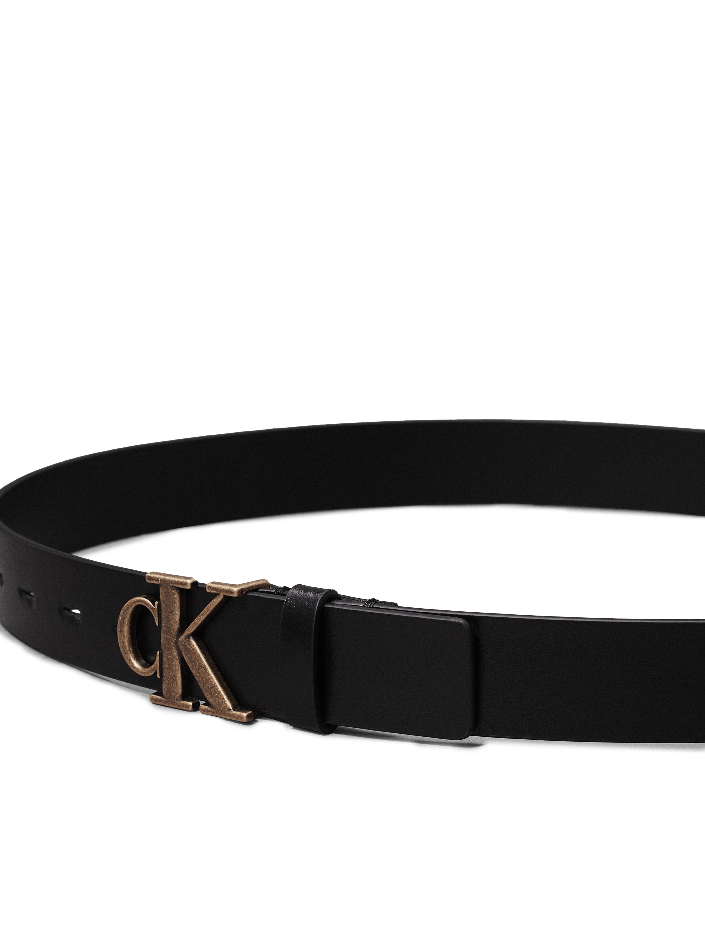 Calvin Klein Jeans Ledergürtel »MONO PLAQUE LTHR BELT 30MM«, mit Logoschnalle