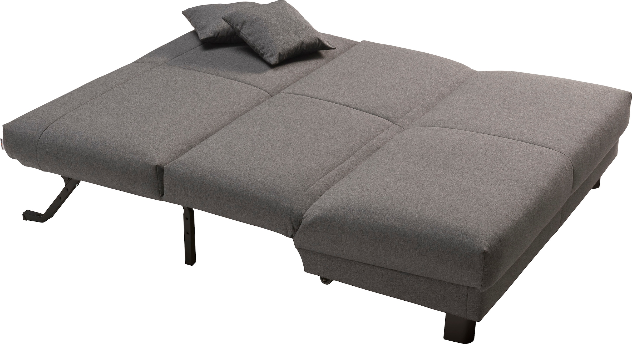 ell + ell Schlafsofa »Enny« Liegefläche Breite 155 cm, Liegehöhe 45 cm, Füße schwarz, Rückenlehne