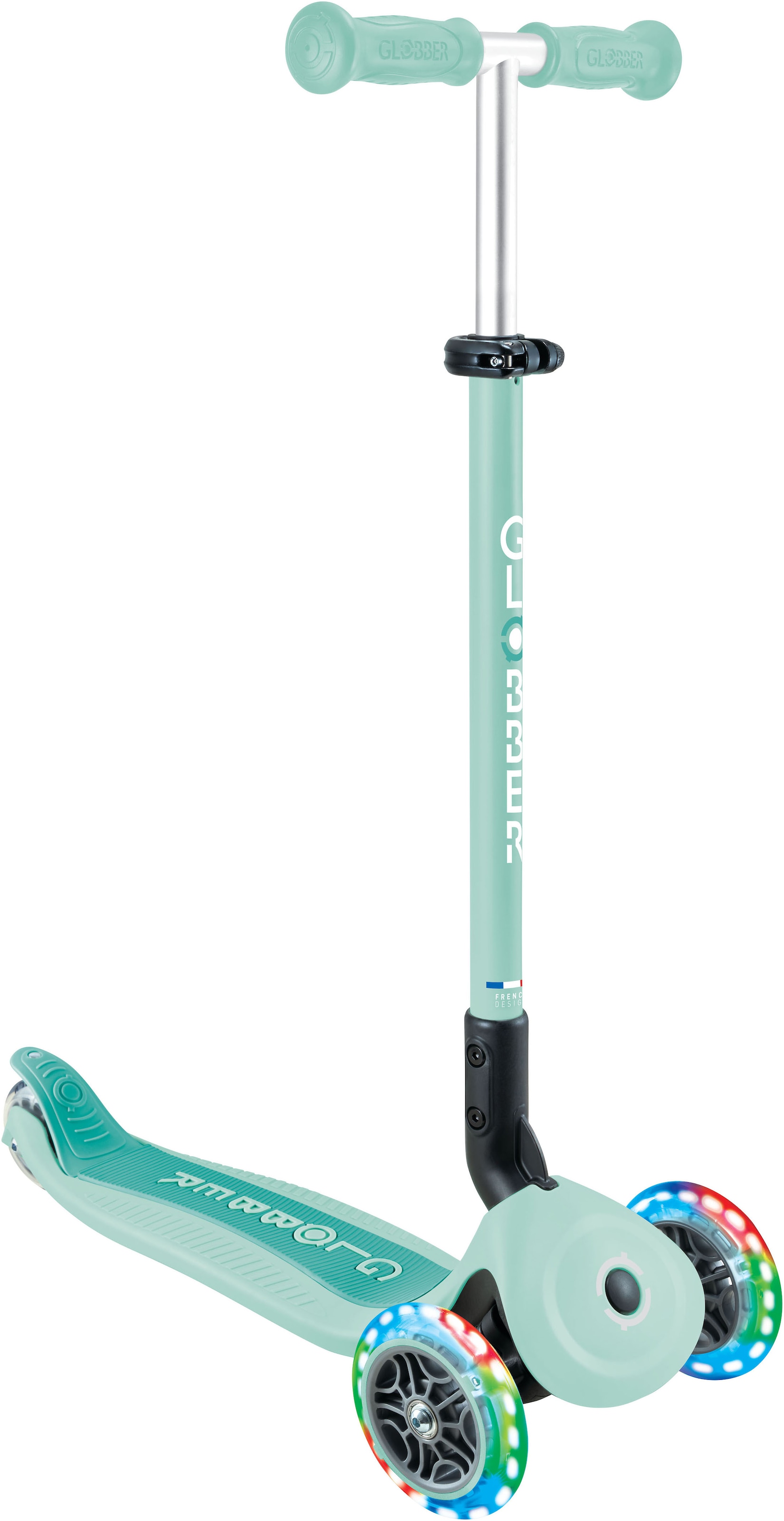 Globber Tretroller »GO-UP ACTIVE LIGHTS mit Leuchtrollen« Dreirad, Laufrad und Scooter