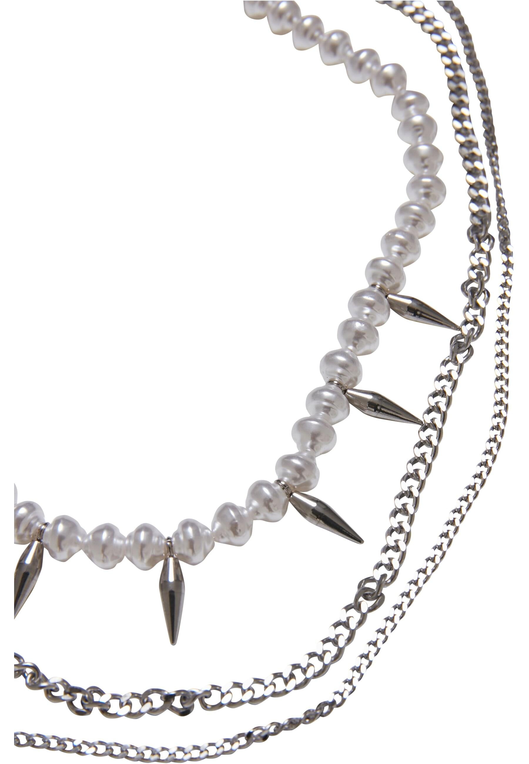 URBAN CLASSICS Kette mit Anhänger »Urban Classics Unisex Meridian Pearl Layering Necklace«