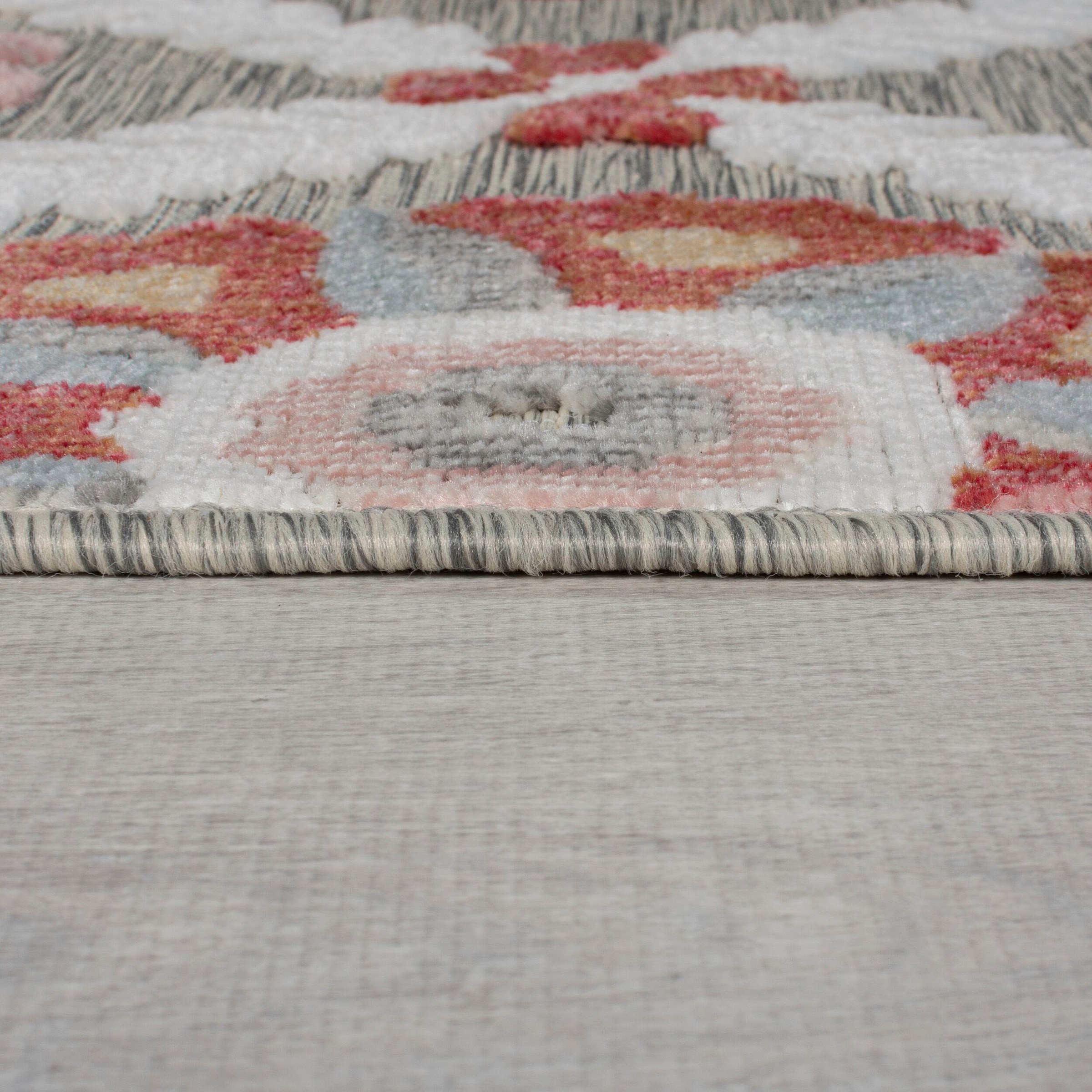 FLAIR RUGS Teppich »Flora«, rechteckig, 2 mm Höhe, Outdoor geeignet, Hoch-Tief Effekt