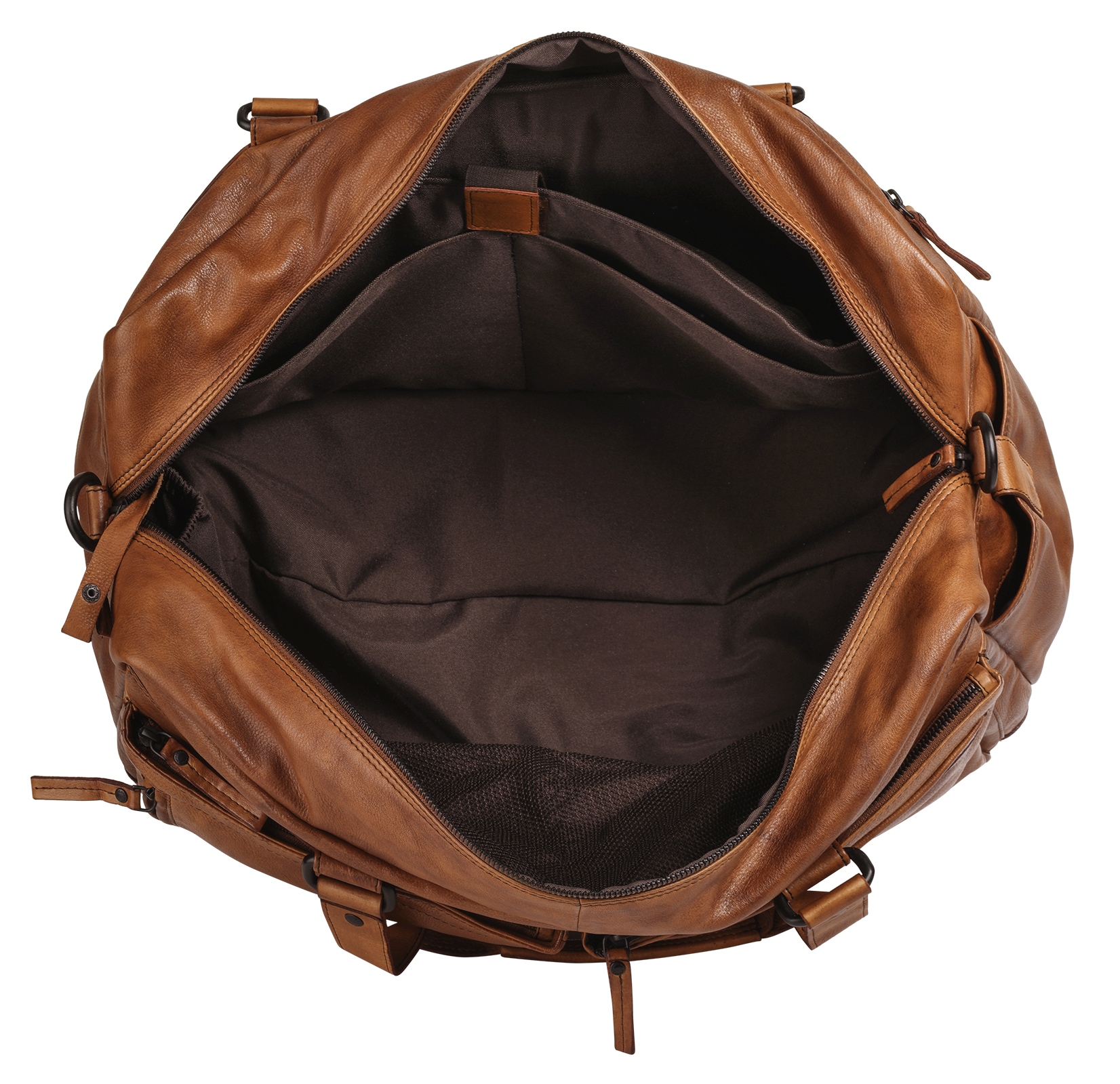 Spikes & Sparrow Reisetasche, echt Leder