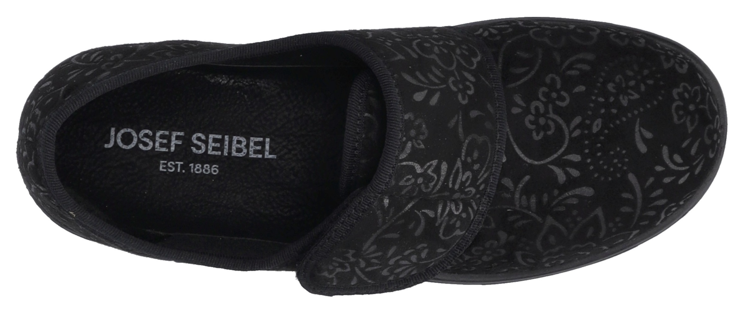 Josef Seibel Hausschuh »Nice 80«, Klettschuh, Pantoffel mit praktischem Klettverschluss
