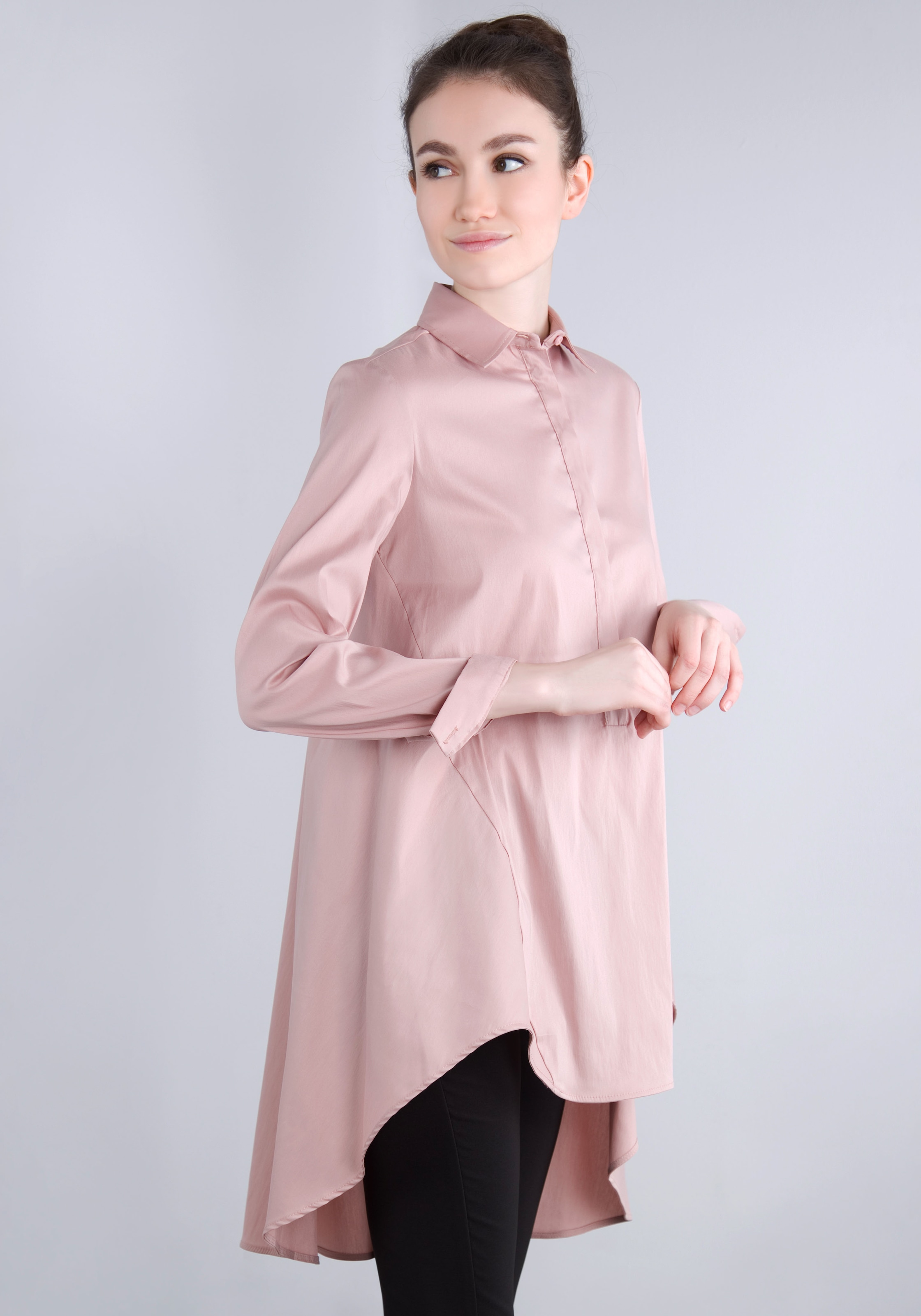 IMPERIAL Longbluse »IMP-C ED3ABF« glockenförmige Long-Form