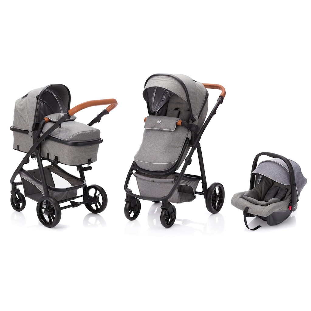 Fillikid Kombi-Kinderwagen »Panther, hellgrau«, 22 kg