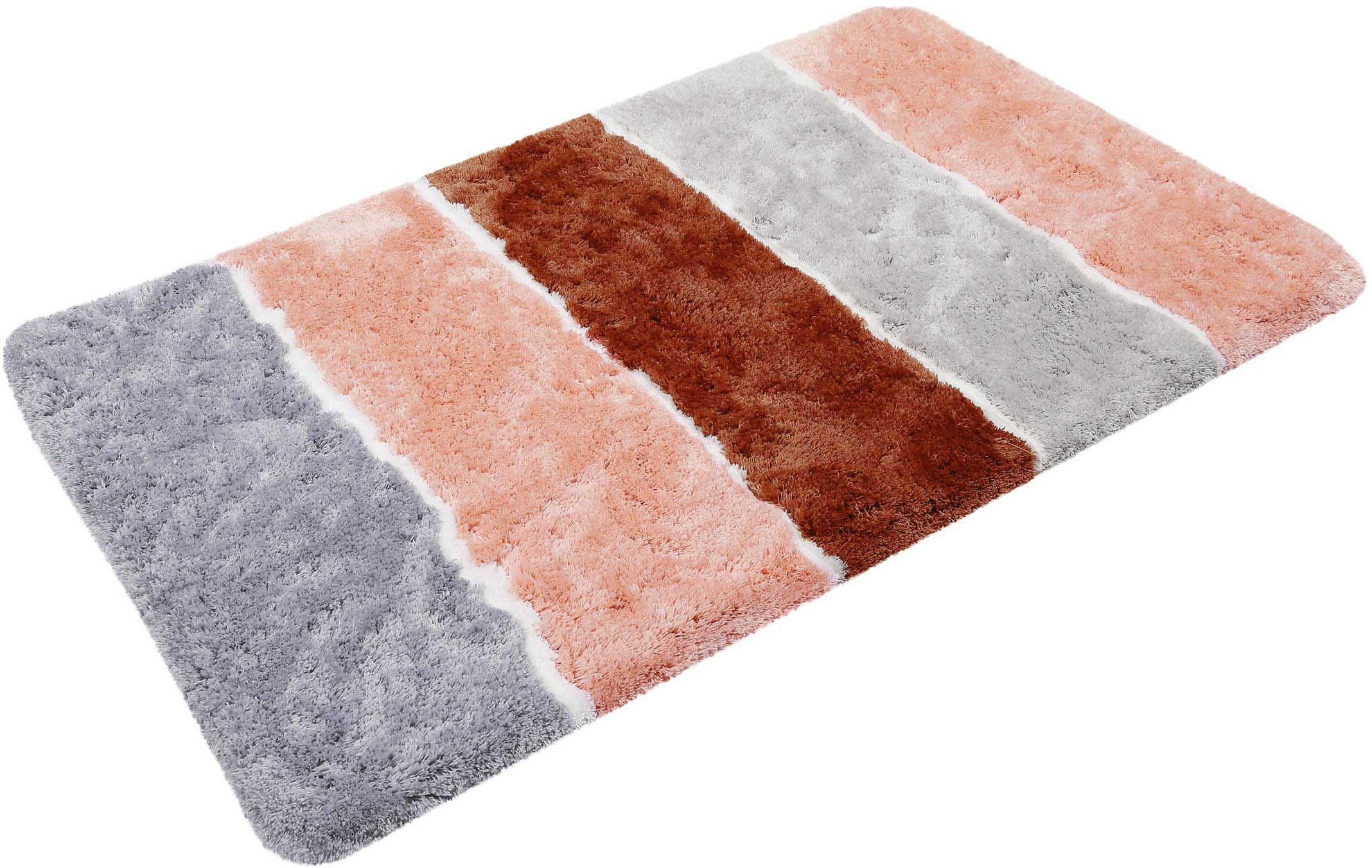 Homie Living Badematte "Rio Marina" Höhe 30 mm rutschhemmend beschichtet fu günstig online kaufen