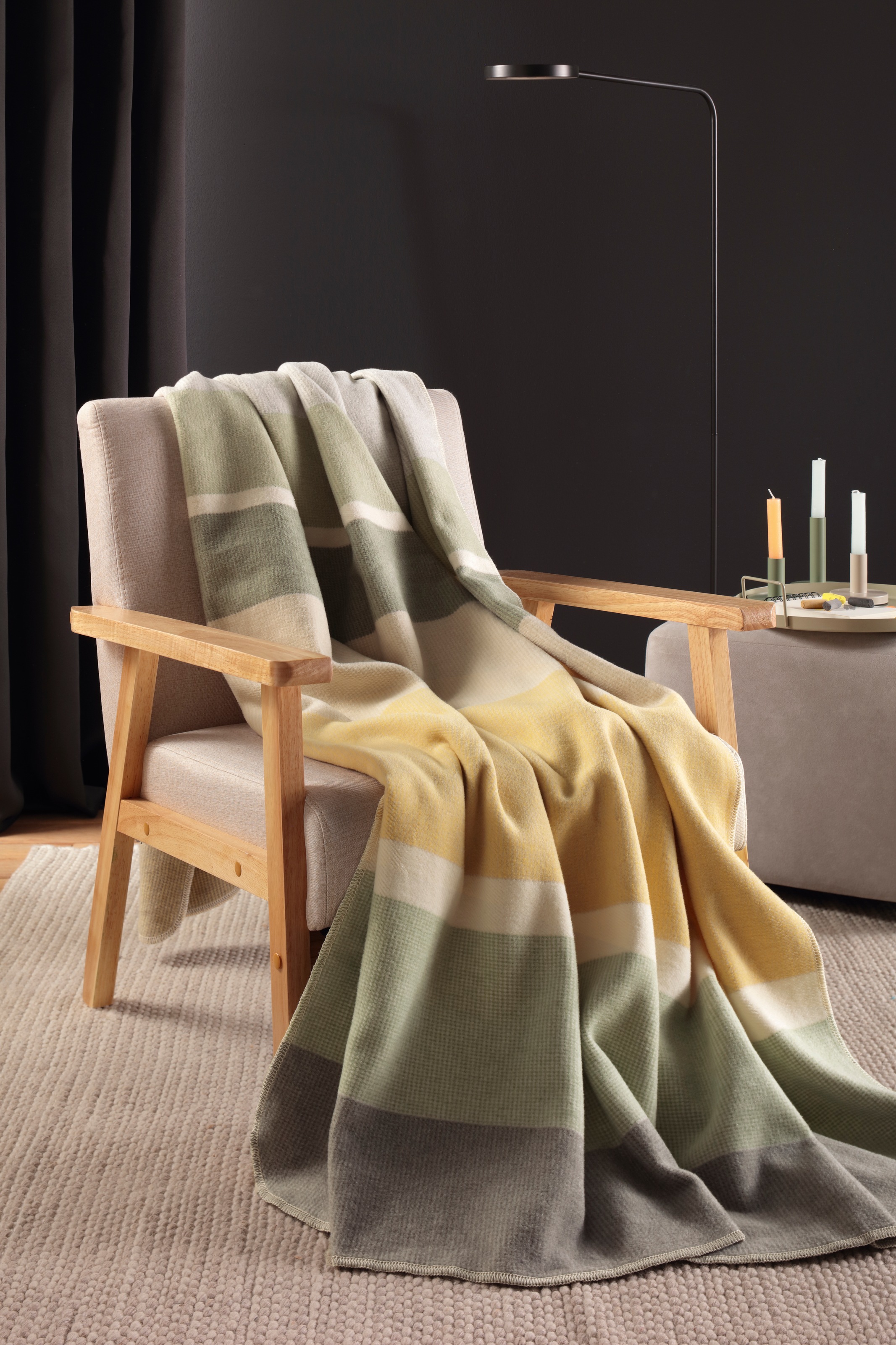 Biederlack Wohndecke »Wohndecke Stripe Delight«, mit modernem Karodesign günstig online kaufen