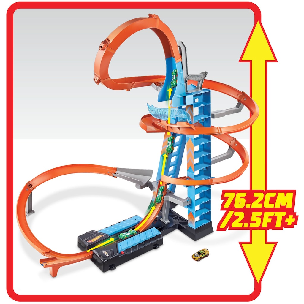 Hot Wheels Autorennbahn »Himmelscrash-Turm«, inkl. 1 Spielzeugauto