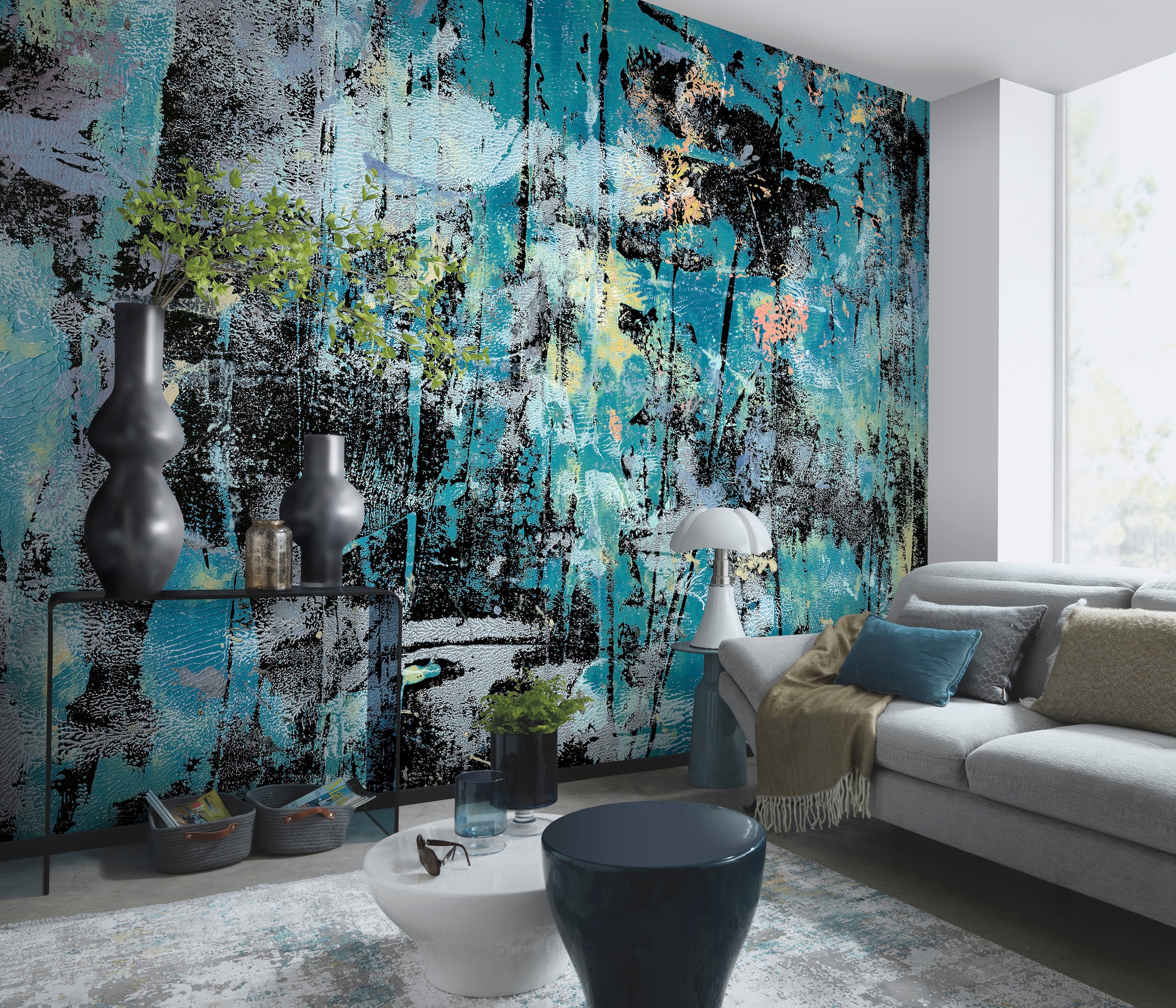 Fashion for walls Fototapete »Into the blue«, Kunst, Phthalate frei günstig online kaufen