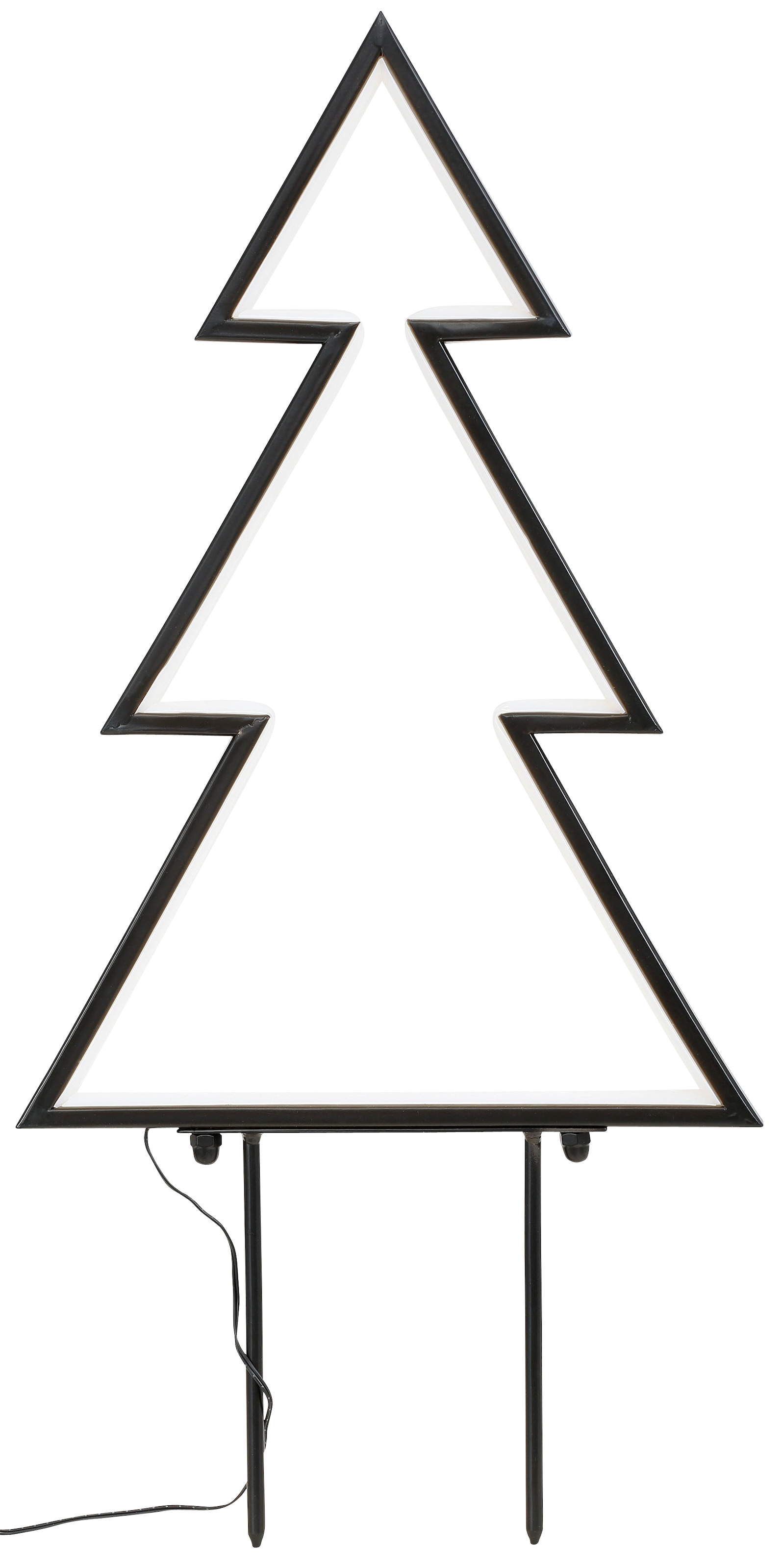 Kunststoff Raten Metall, Weihnachtsdeko aussen aus flammig-flammig, Baum LED 240 »Tanne«, und auf BONETTI bestellen