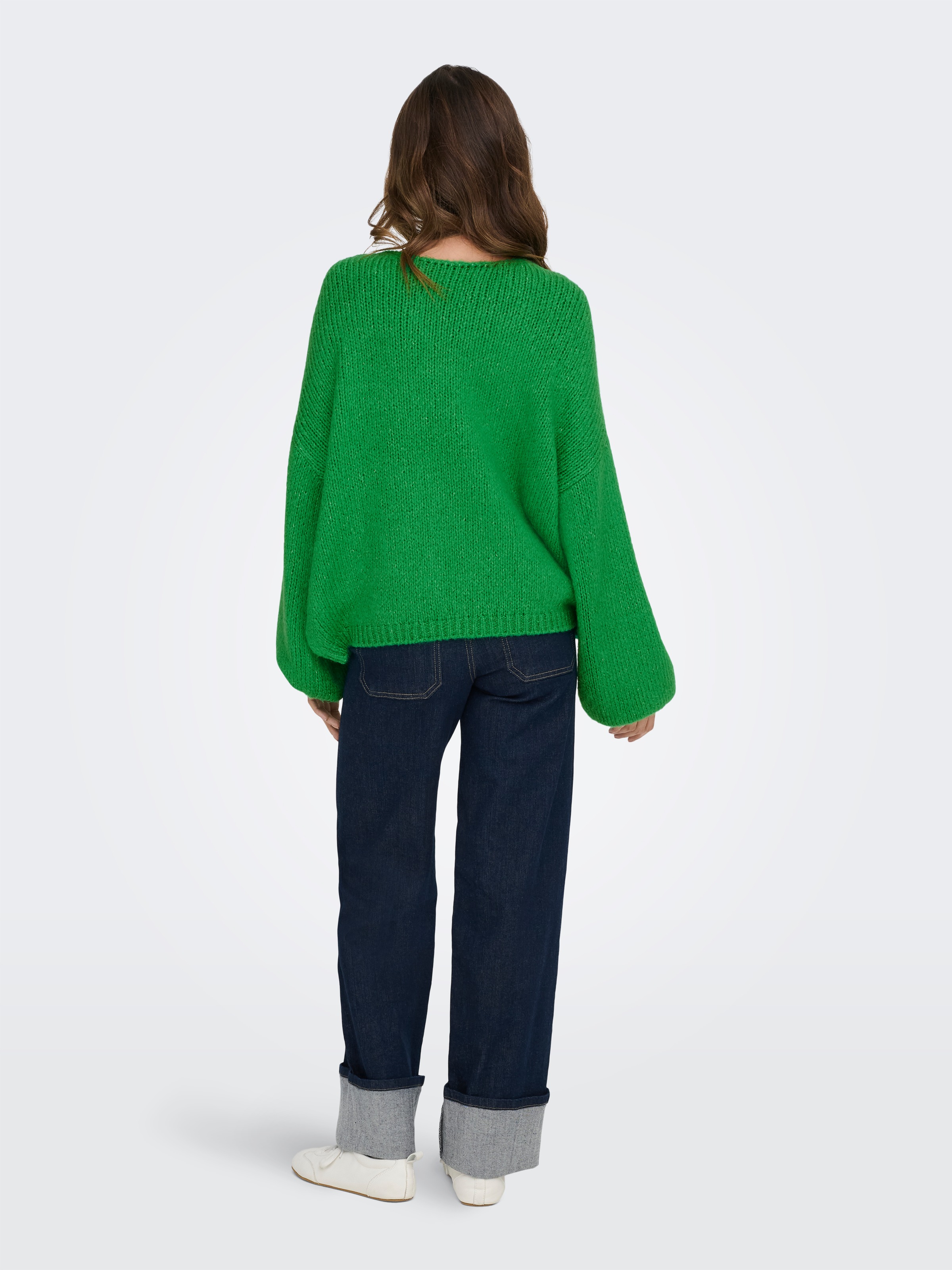 JDY V-Ausschnitt-Pullover »JDYDINEA L/S REVERSIBLE PULLOV. KNT NOOS« Kunstfaser, regular fit