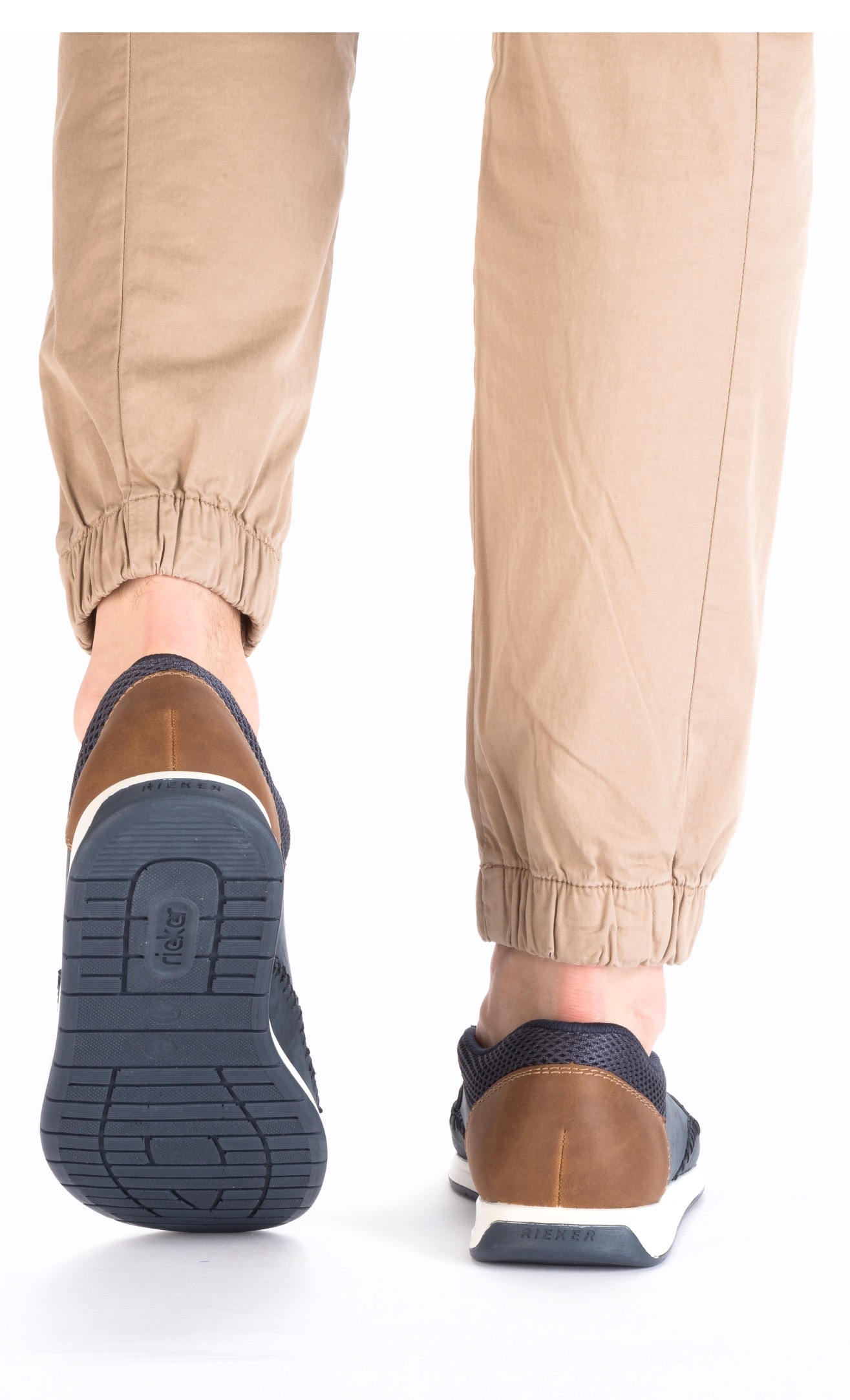 Rieker Slipper  Slip-on Sneaker, Schlupfschuh mit Stretcheinsätze