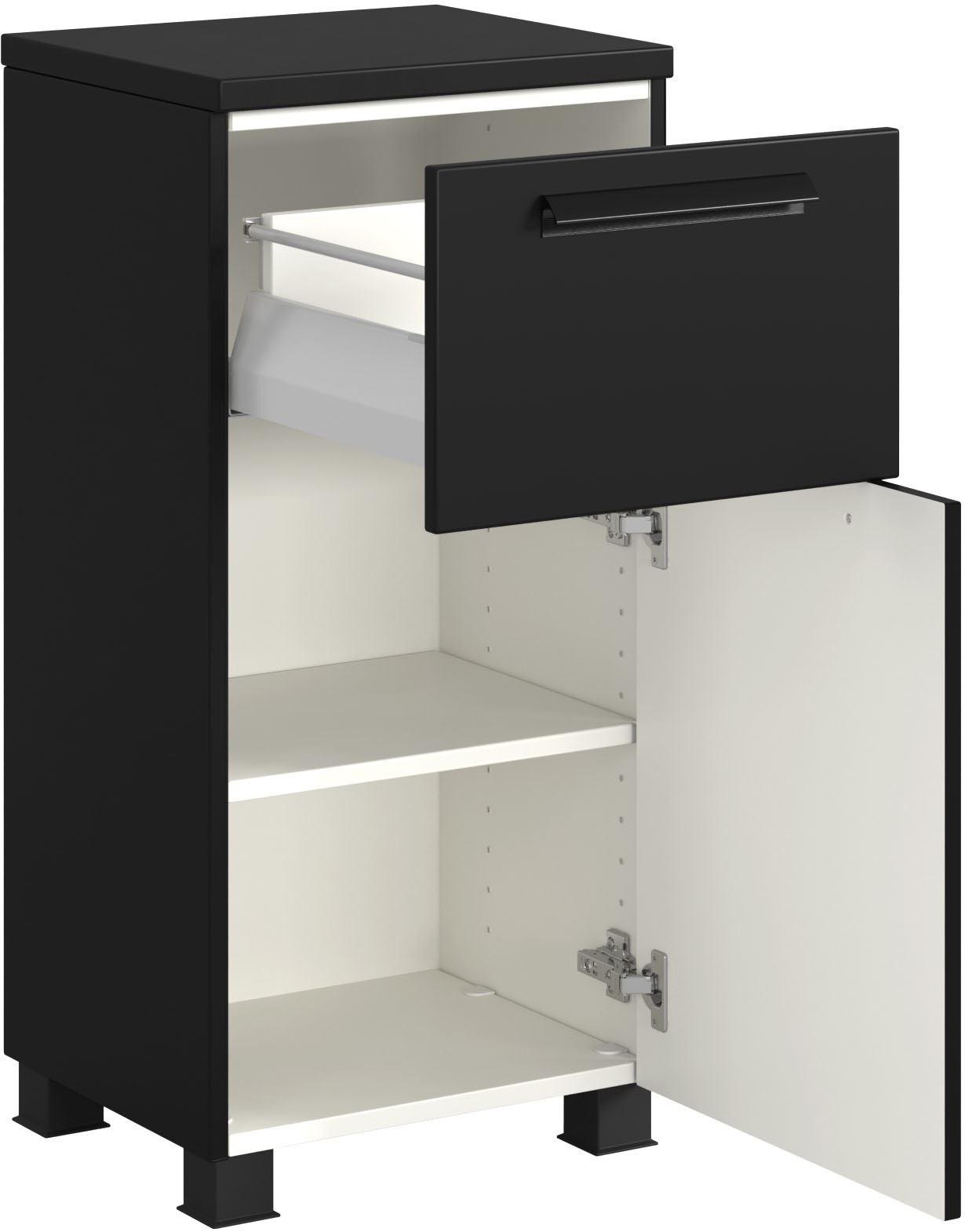 welltime Badmöbel-Set »SALVADA, 5tlg-Set, gedämpfte Scharniere, Softclose, Keramikbecken« Maße (B/T/H): 180/47,5/200 cm, 