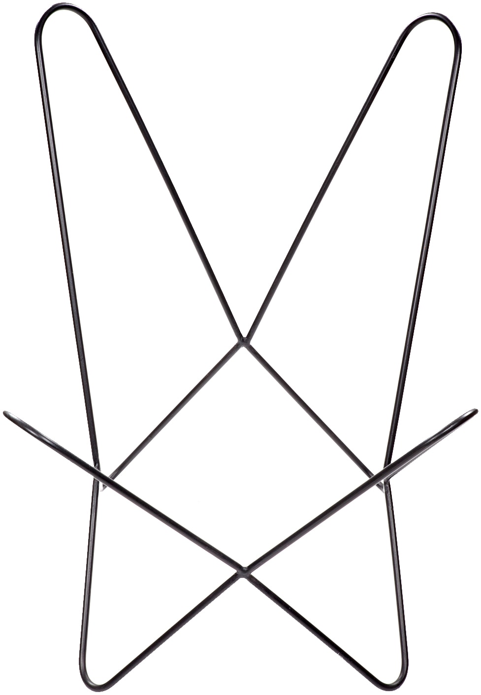 Kayoom 4-Fußstuhl »Schmetterling Stuhl Santiago, Schmetterlingsstuhl aus Leder«, 1 St., pflegeleicht, hochwertig, hochwertig verarbeitet, hoher Sitzkomfort