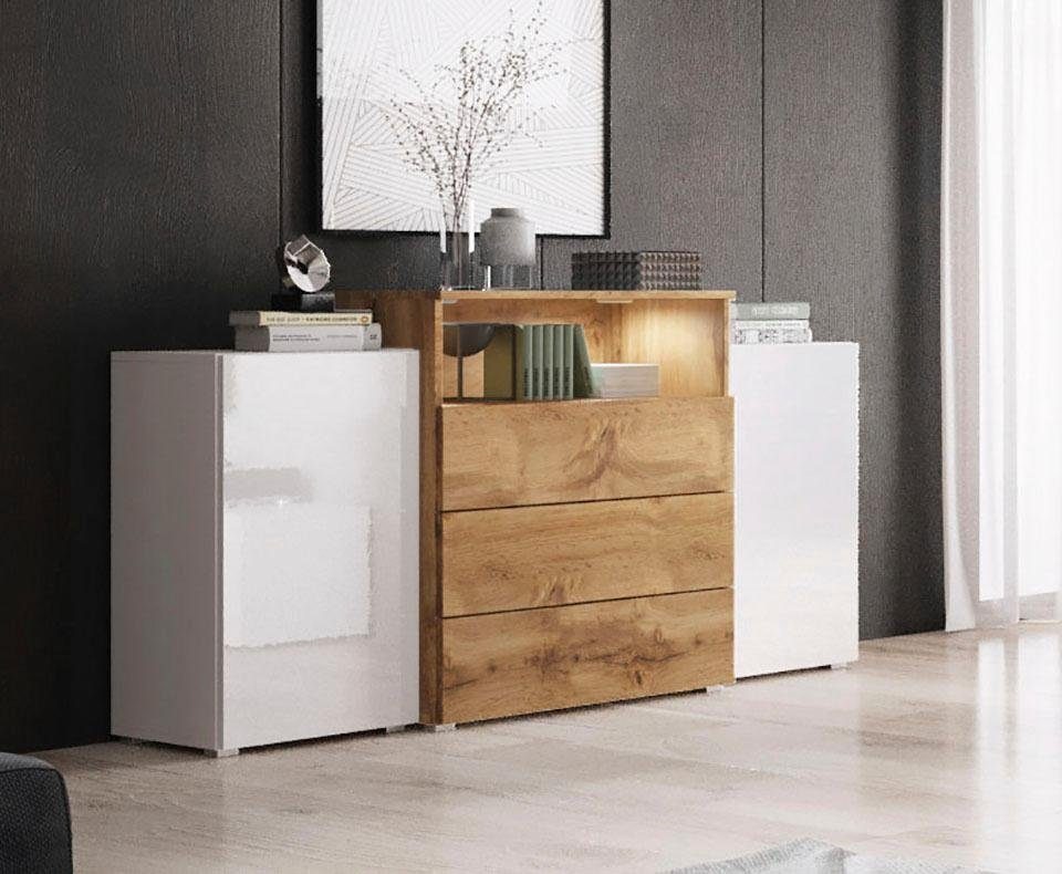 Sideboard Eiche Massiv 150 Cm : Eiche Natur Massiv ...