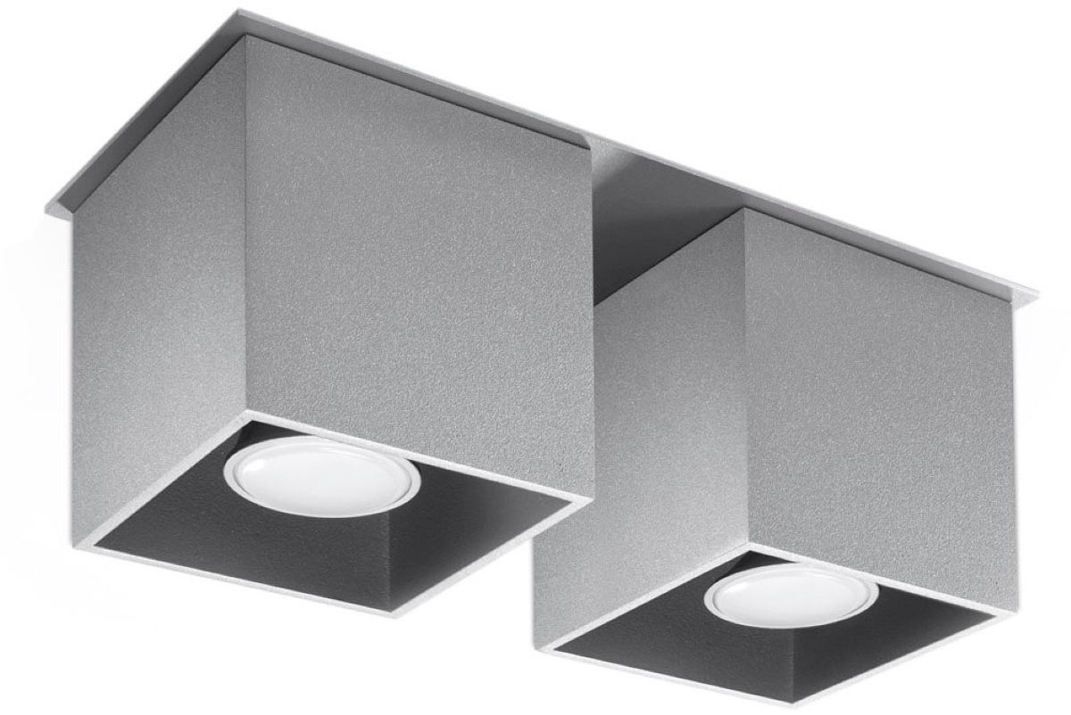 SOLLUX lighting Deckenleuchte »QUAD«, 2 flammig, Leuchtmittel GU10   ohne L günstig online kaufen