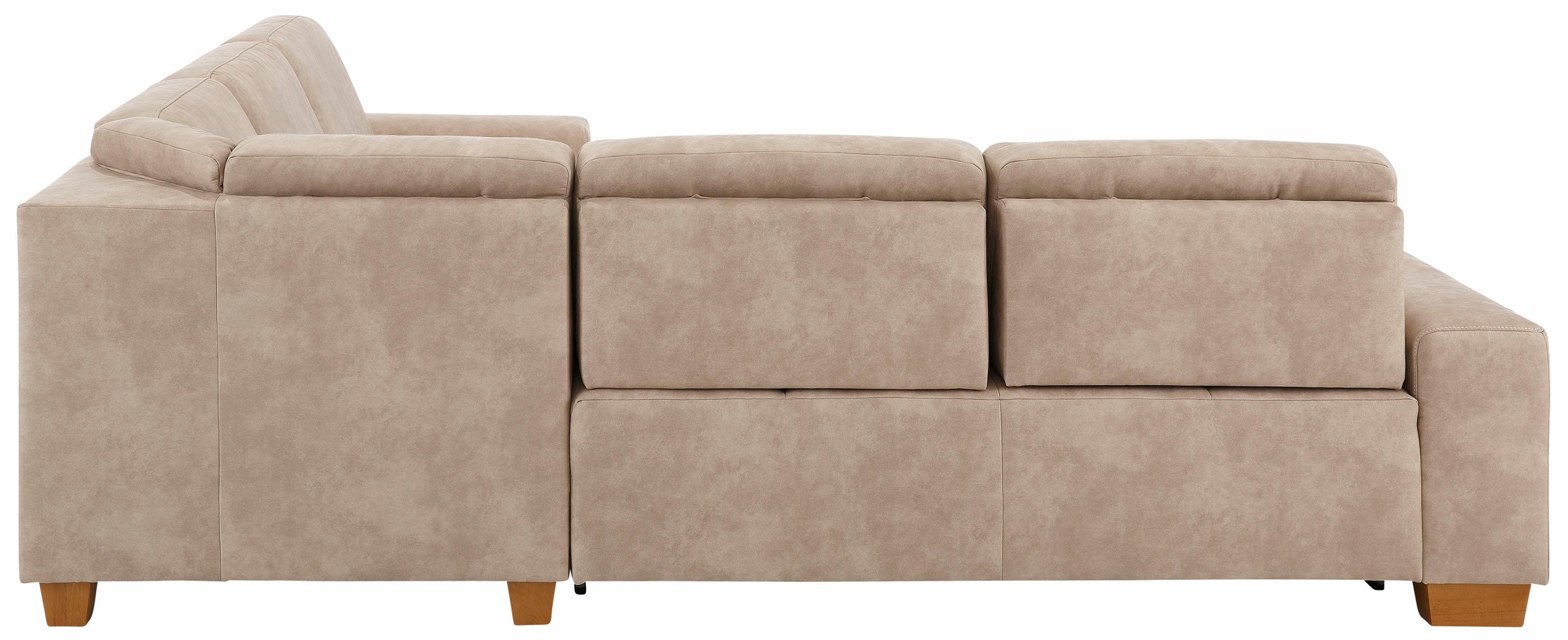 Home affaire Ecksofa »Puccini L-Form«, mit Federkern, Sitztiefenverstellung, Kontrastnaht