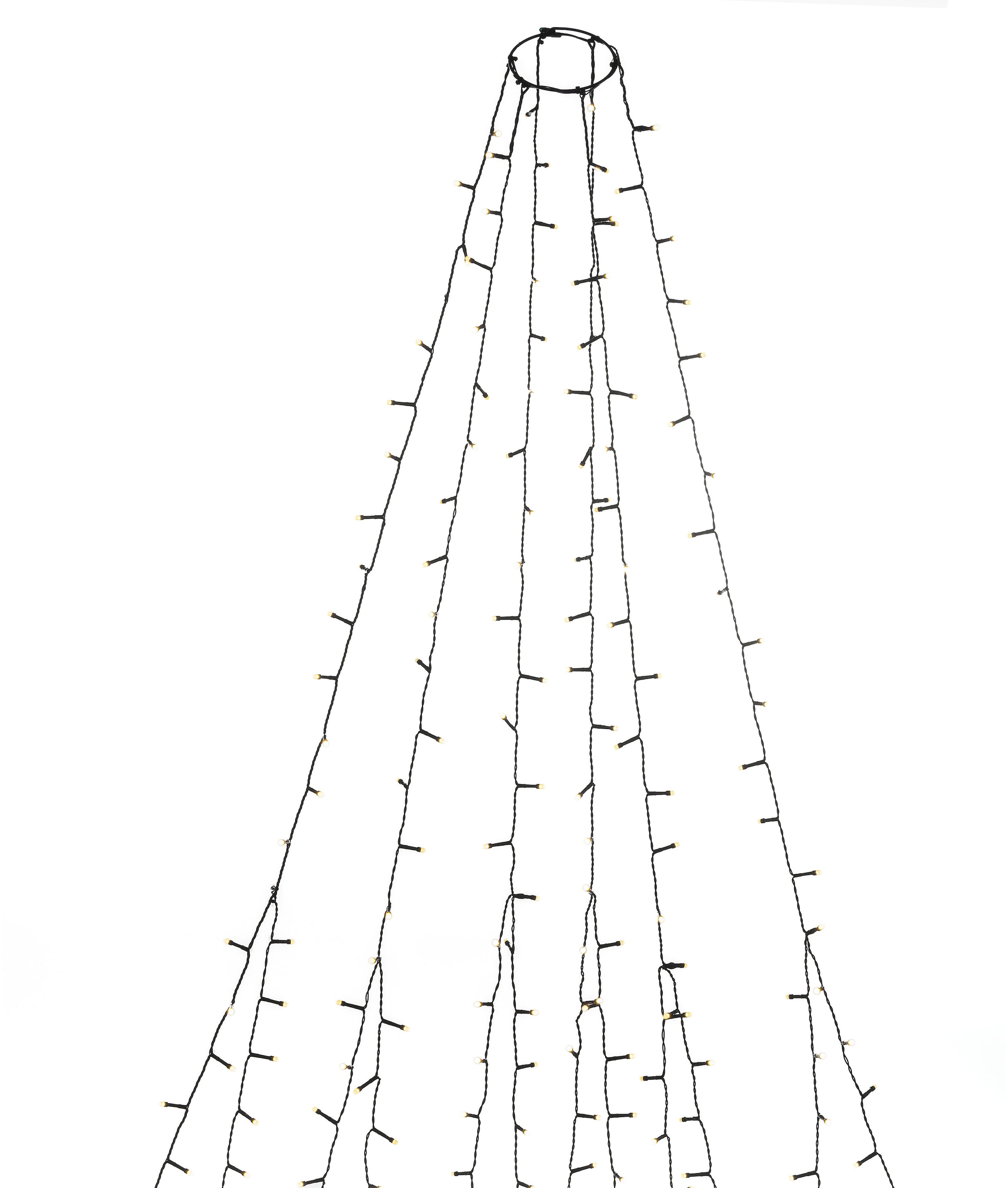 KONSTSMIDE LED-Baummantel »Weihnachtsdeko aussen, Christbaumschmuck«, 270 St.-flammig, LED Lichterkette 6 Stränge à 45 gefrostete warm weiße Dioden