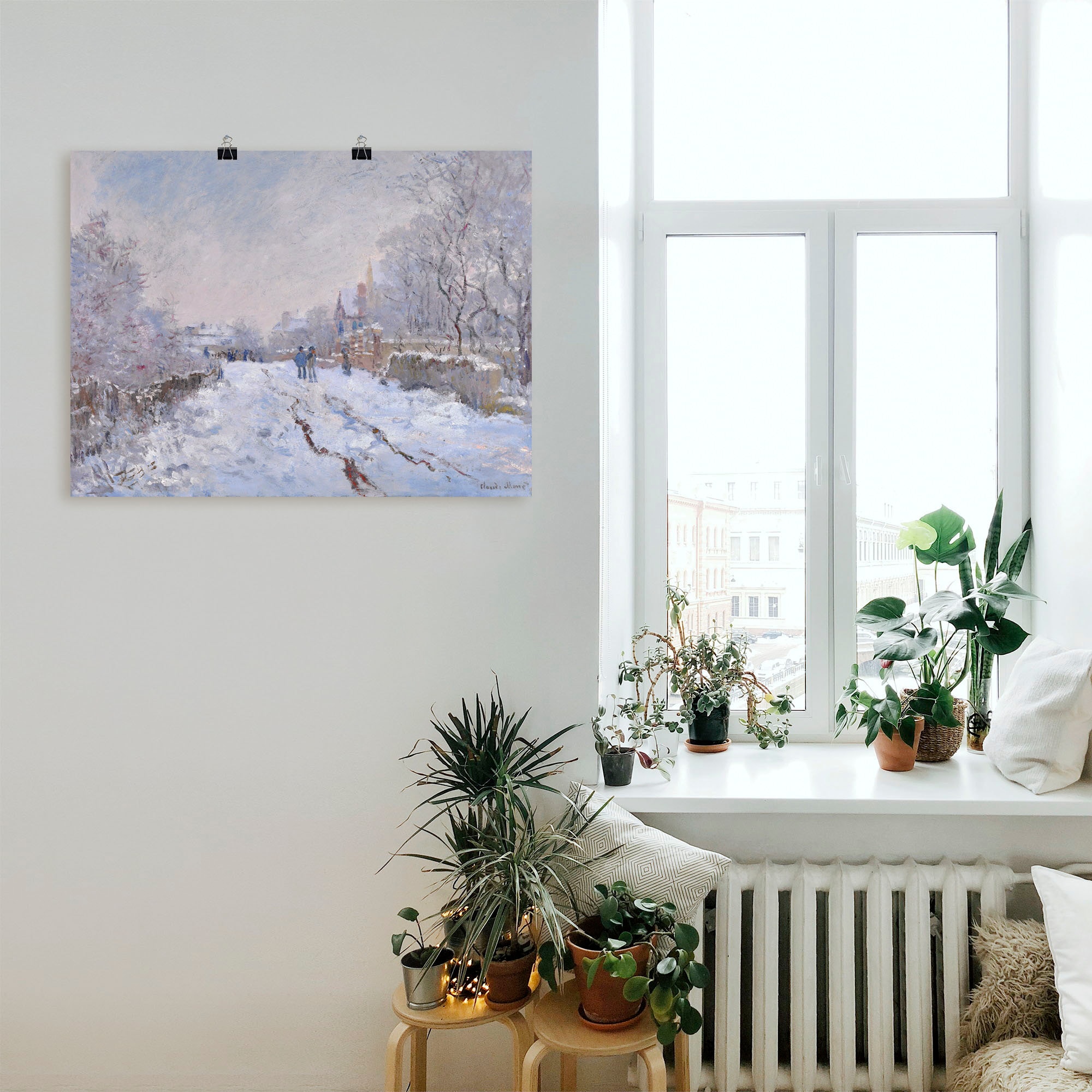 Artland Wandbild »Schnee in Argenteuil.«, Vier Jahreszeiten Bilder, (1 St.), als Leinwandbild, Poster in verschied. Größen
