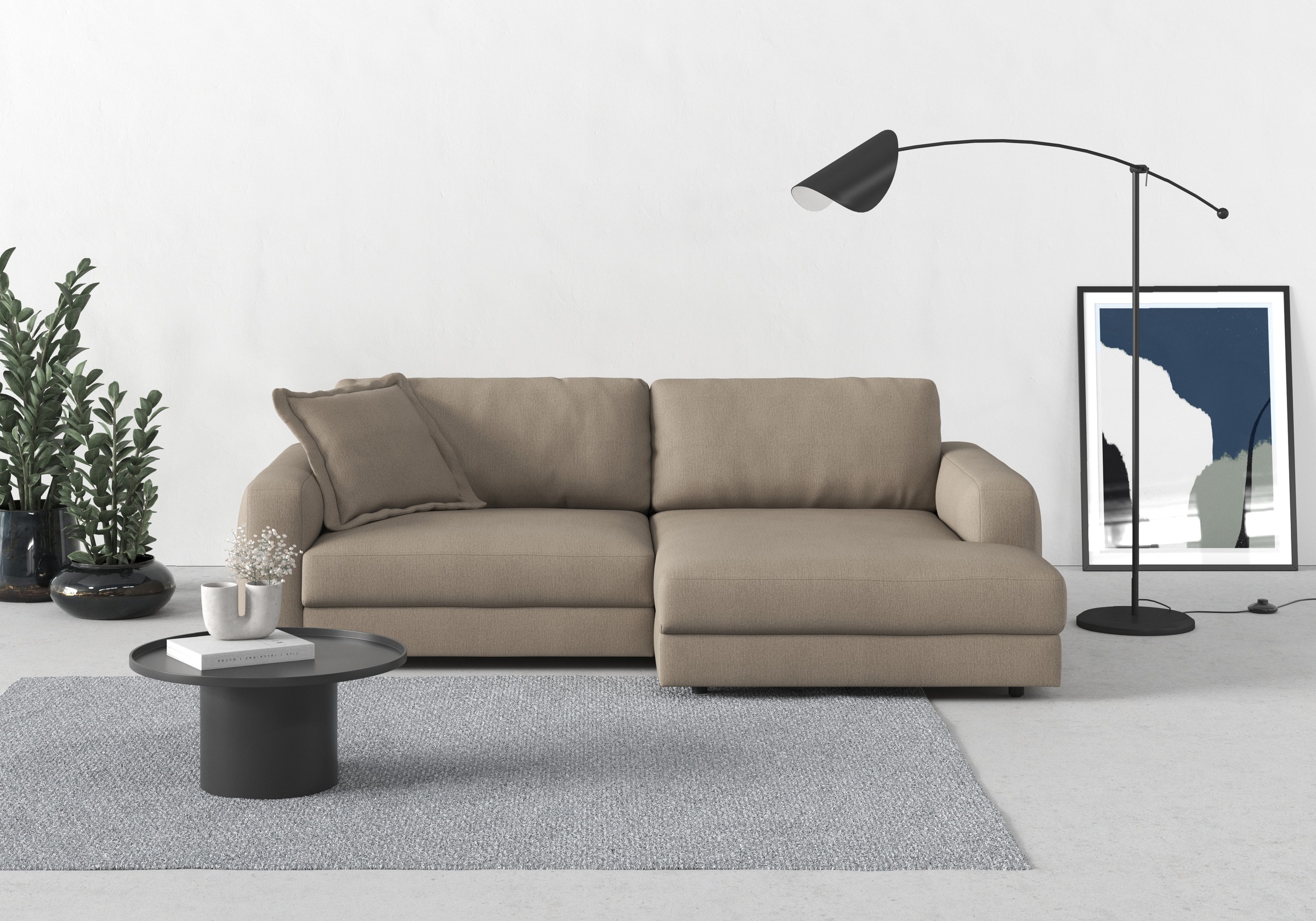 TRENDMANUFAKTUR Ecksofa »Bourbon, Designsofa mit tollem Sitzkomfort, L-Form günstig online kaufen