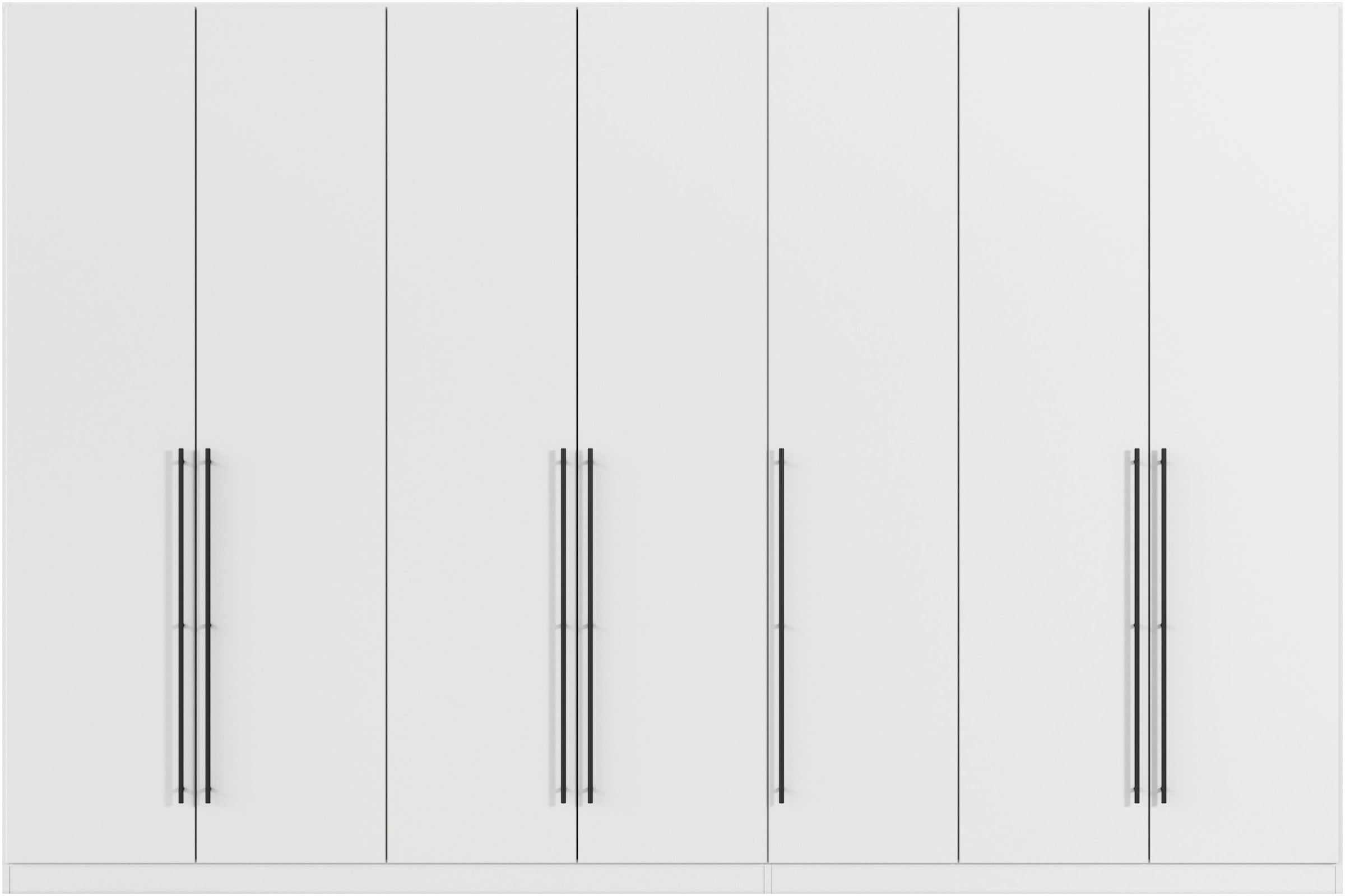 rauch Kleiderschrank, (in 3 verschiedenen Ausstattungen BASIC/CLASSIC/PREMIUM), mit hochwertigen Stangengriffen in Schwarz aus Metall MADE IN GERMANY
