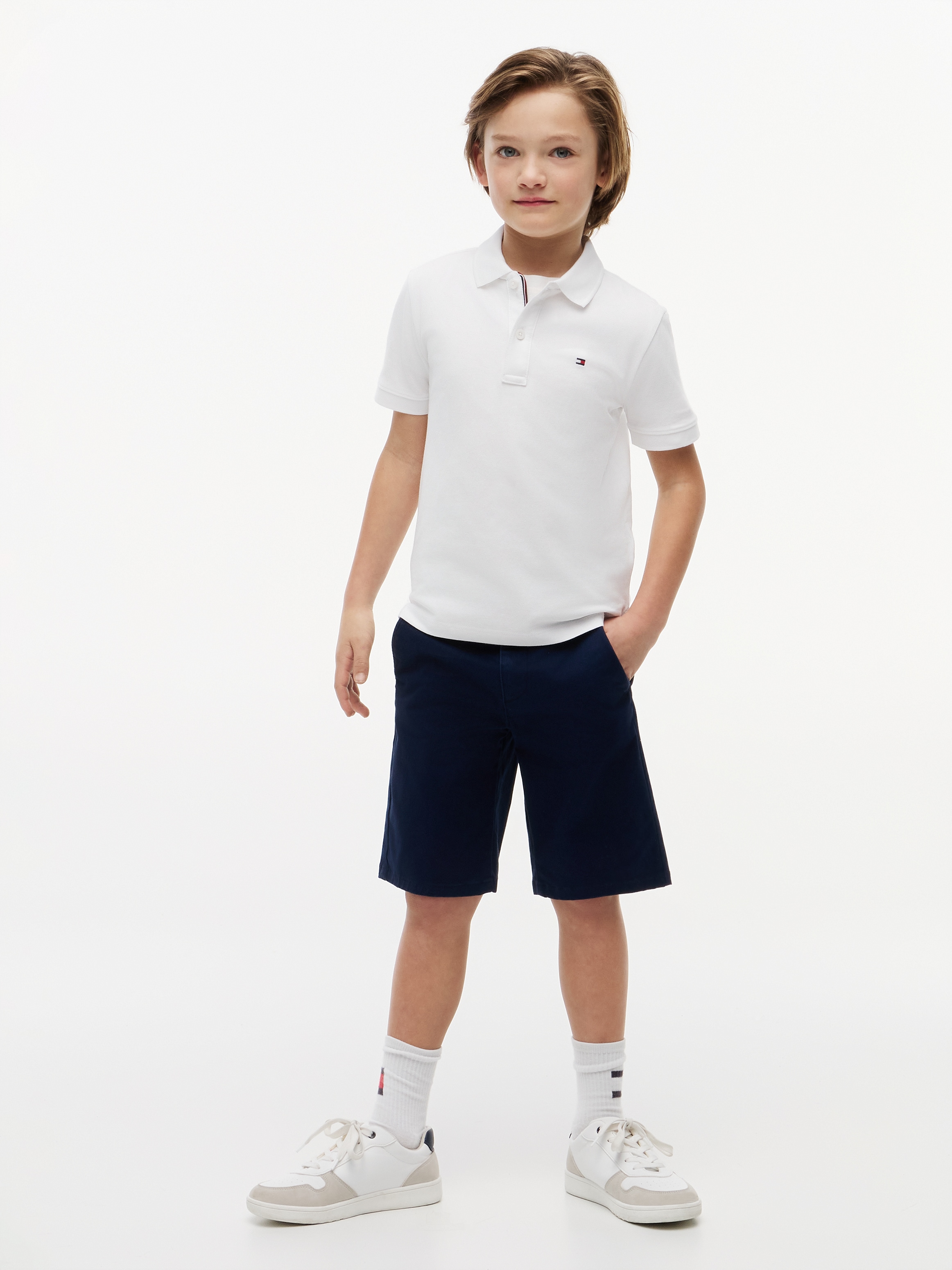 Tommy Hilfiger Poloshirt »FLAG POLO« Kinder bis 16 Jahre mit Polokragen