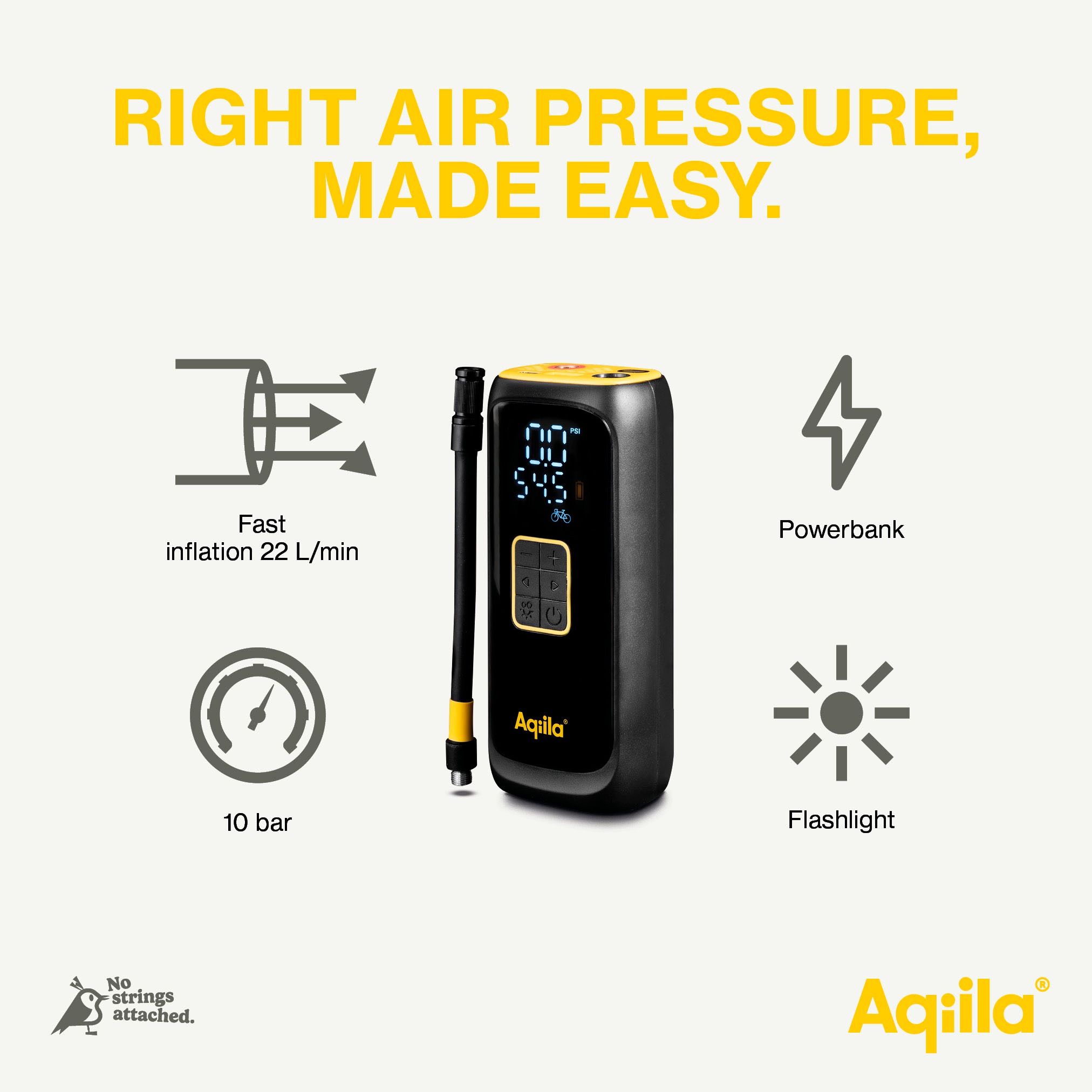 Aqiila Akku-Luftpumpe »Airbird C4«