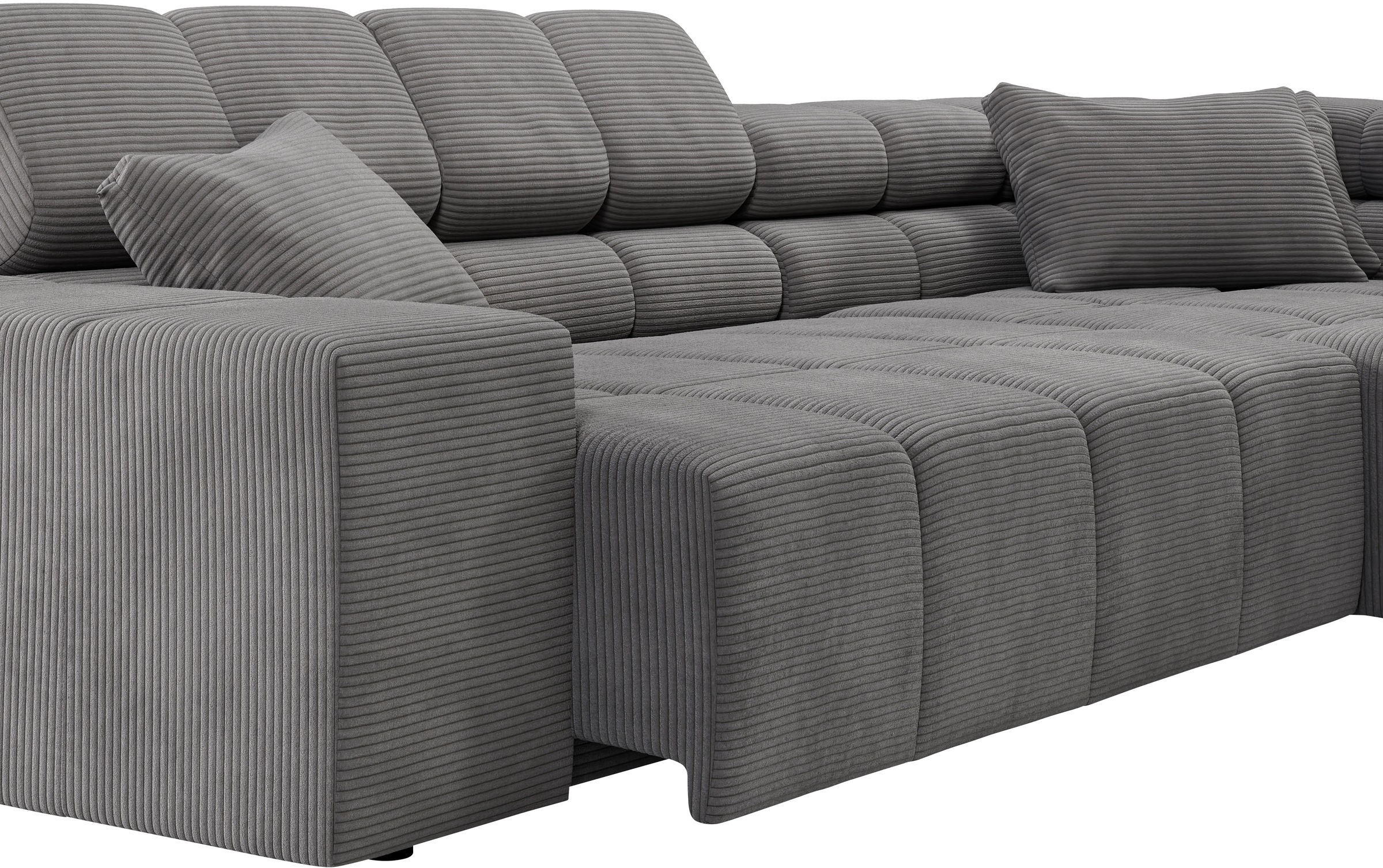 INOSIGN Ecksofa »Ancona incl. Kopfteilverstellung, OTTOs Choice, Breite 319cm, L-Form«, wahlweise motorische Sitztiefenverstellung, auch in Cord + Easy Care