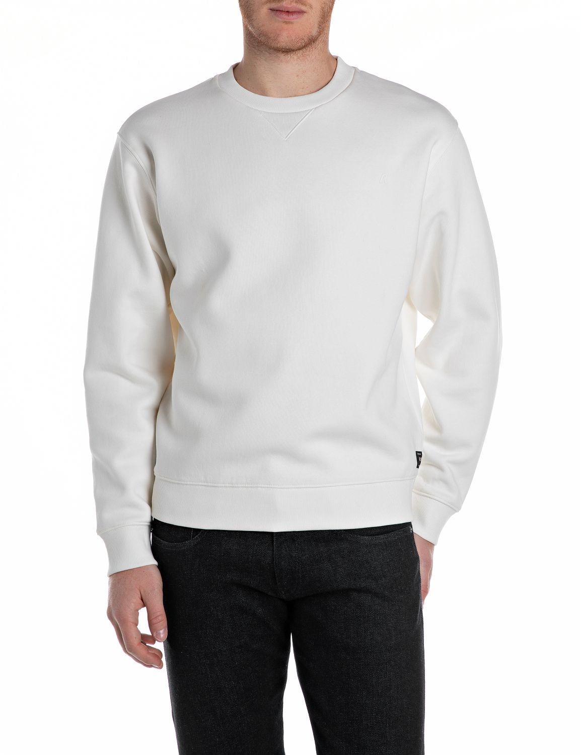 Replay Sweatshirt , mit V-Einsatz am Halsausschnitt
