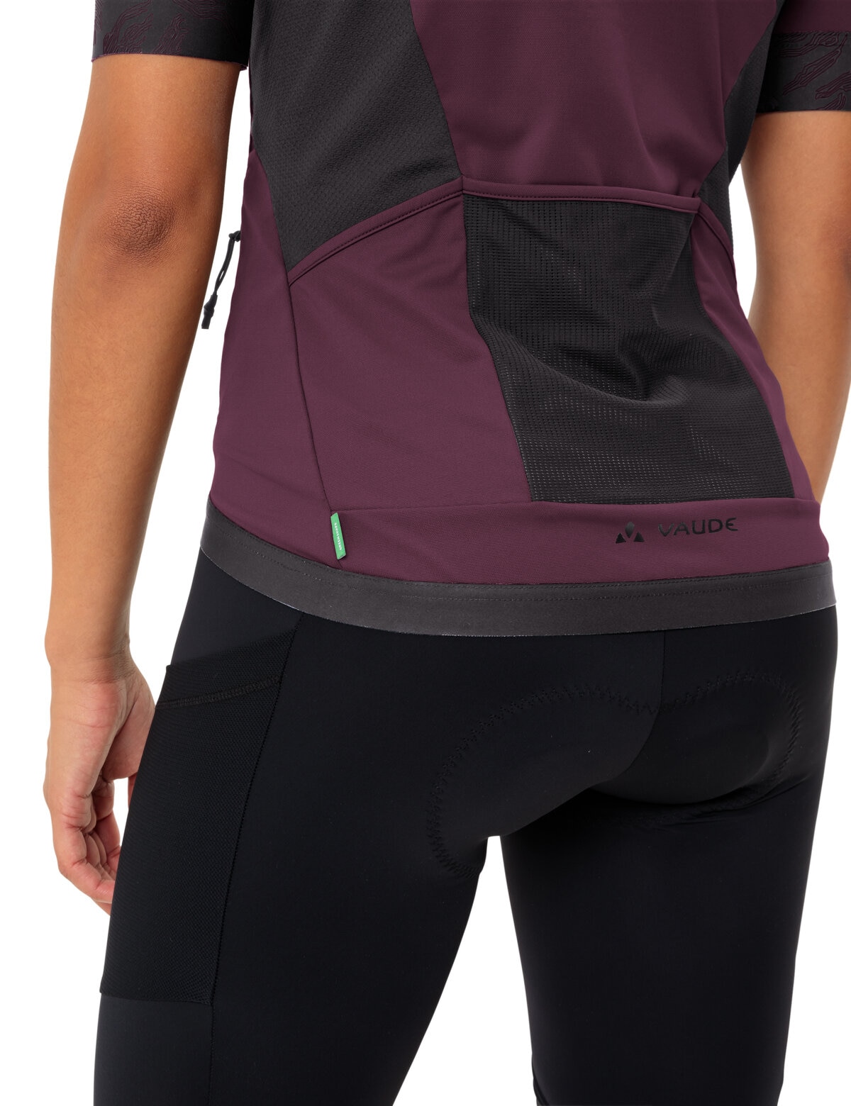 VAUDE Radtrikot »Wo Kuro FZ Tricot II« Kurzarm, atmungsaktiv, schnell trocknend, mit Rundhalsausschnitt
