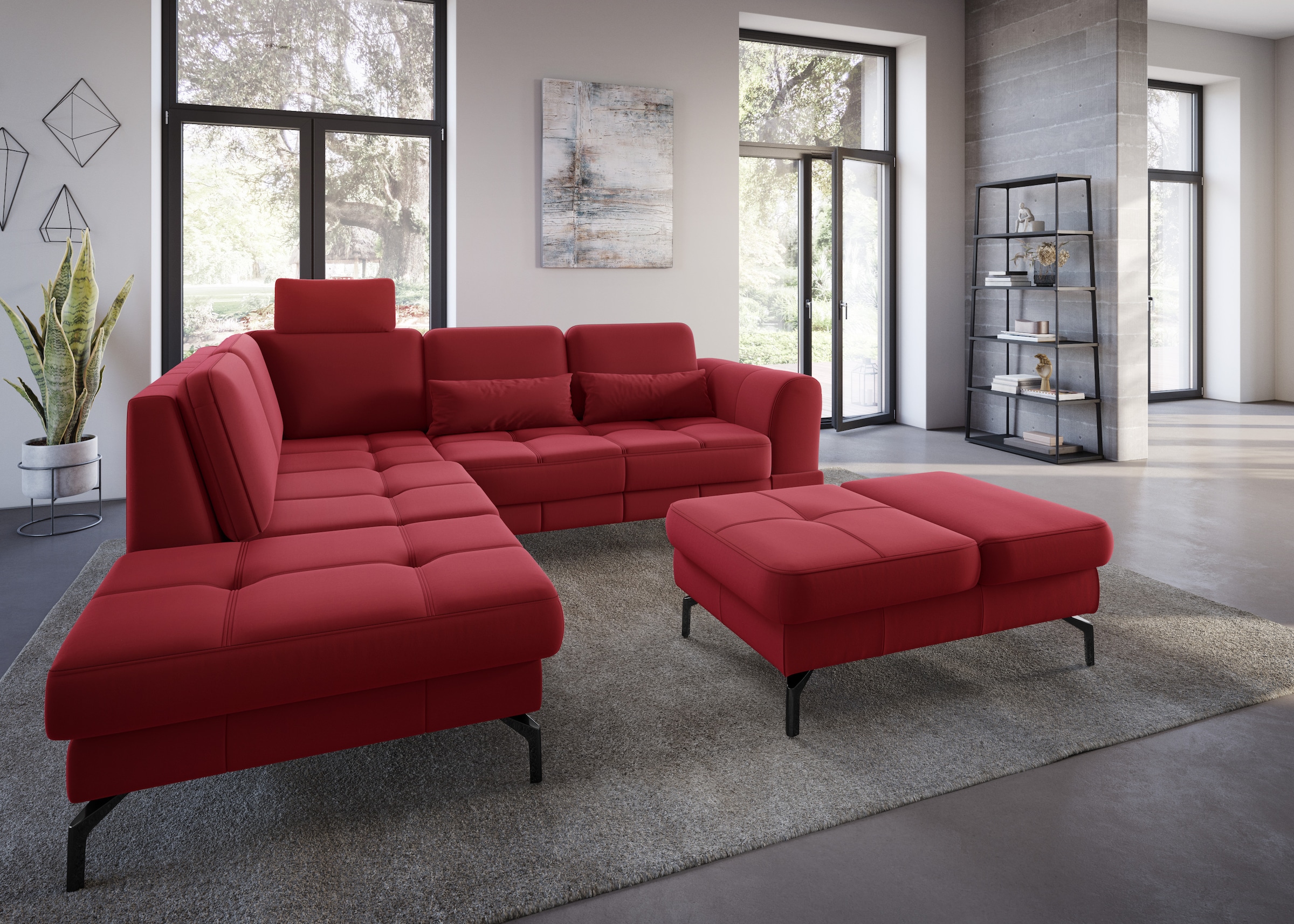 sit&more Ecksofa »Bendigo L-Form«, inklusive Sitztiefenverstellung, Bodenfr günstig online kaufen