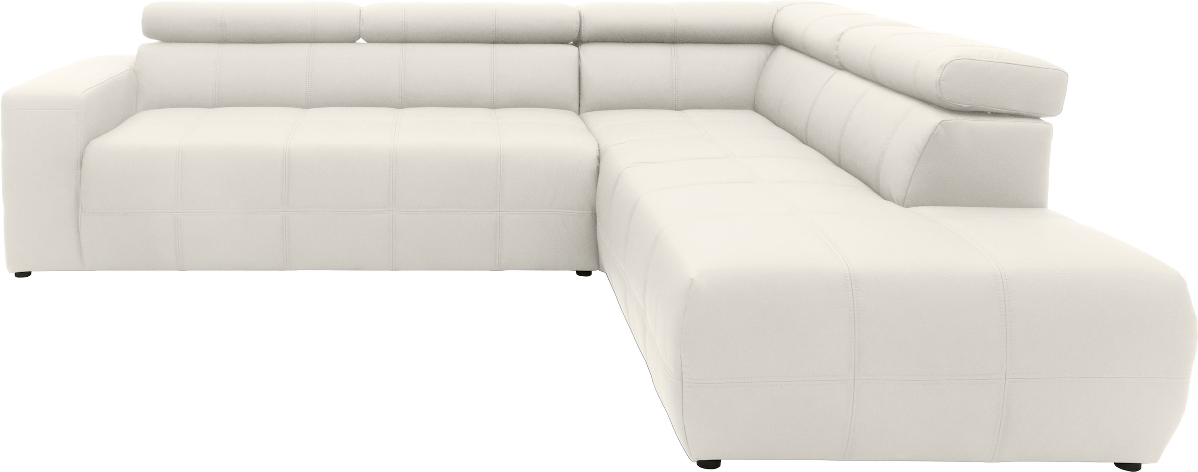 DOMO collection Ecksofa »Brandon L-Form, auch in Leder« inklusive Kopfteilv günstig online kaufen