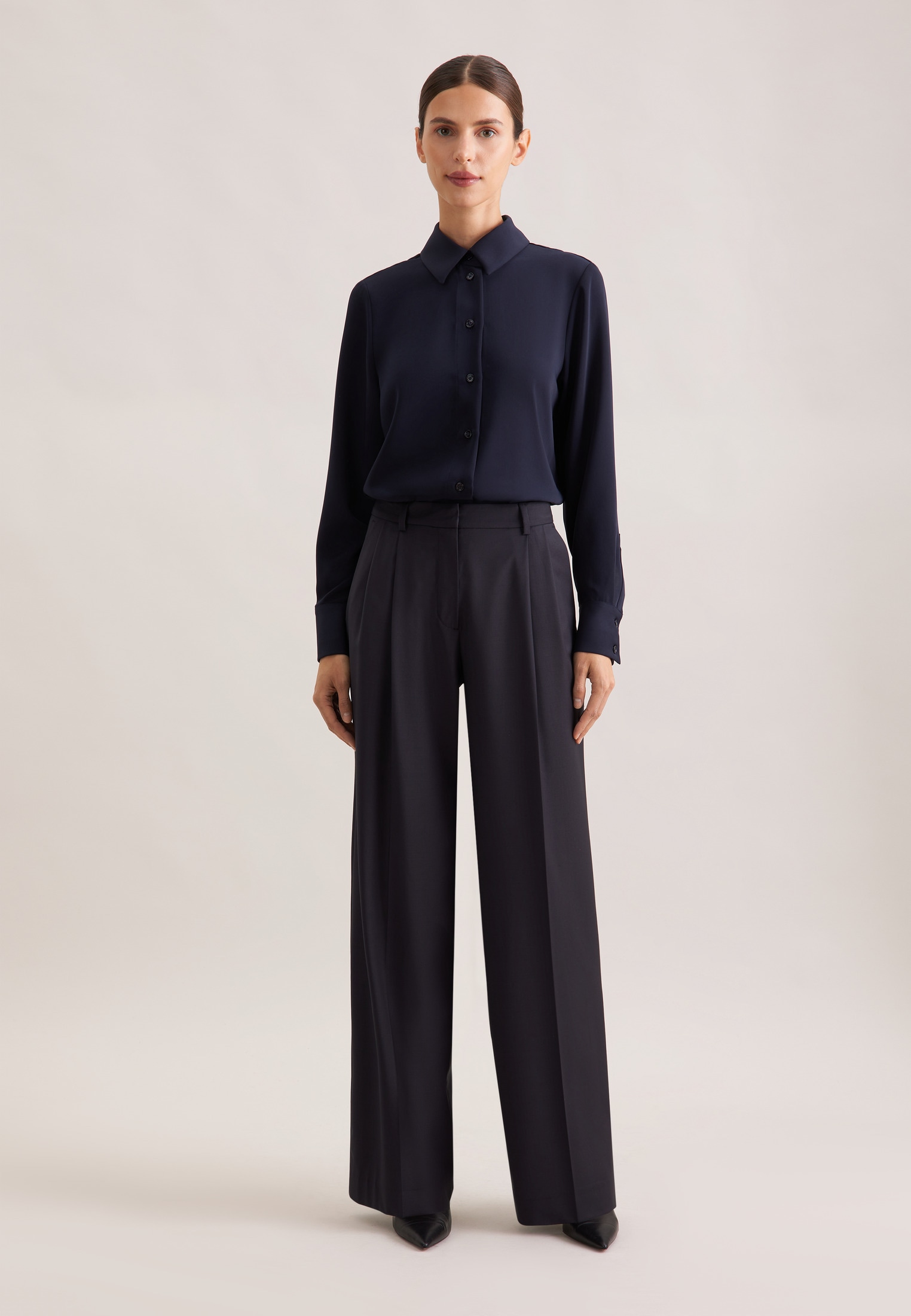 seidensticker Hemdbluse »Schwarze Rose« 1/1 Uni