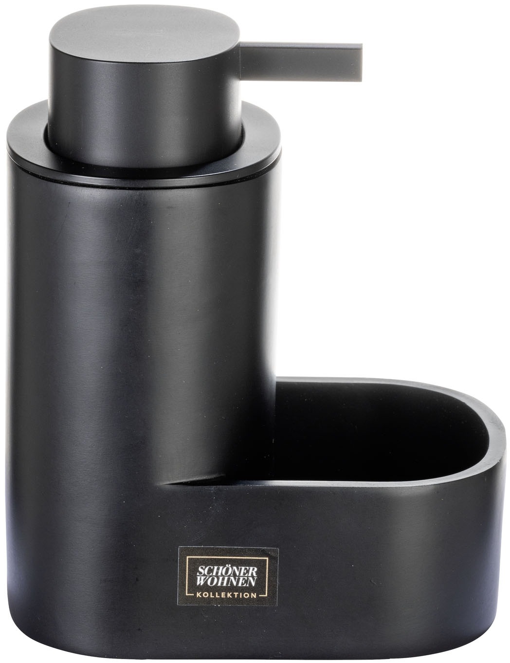 SCHÖNER WOHNEN-Kollektion Seifenspender »SHILA« Spülmittelspender aus Polyresin, mit Schwammablage, 400 ml