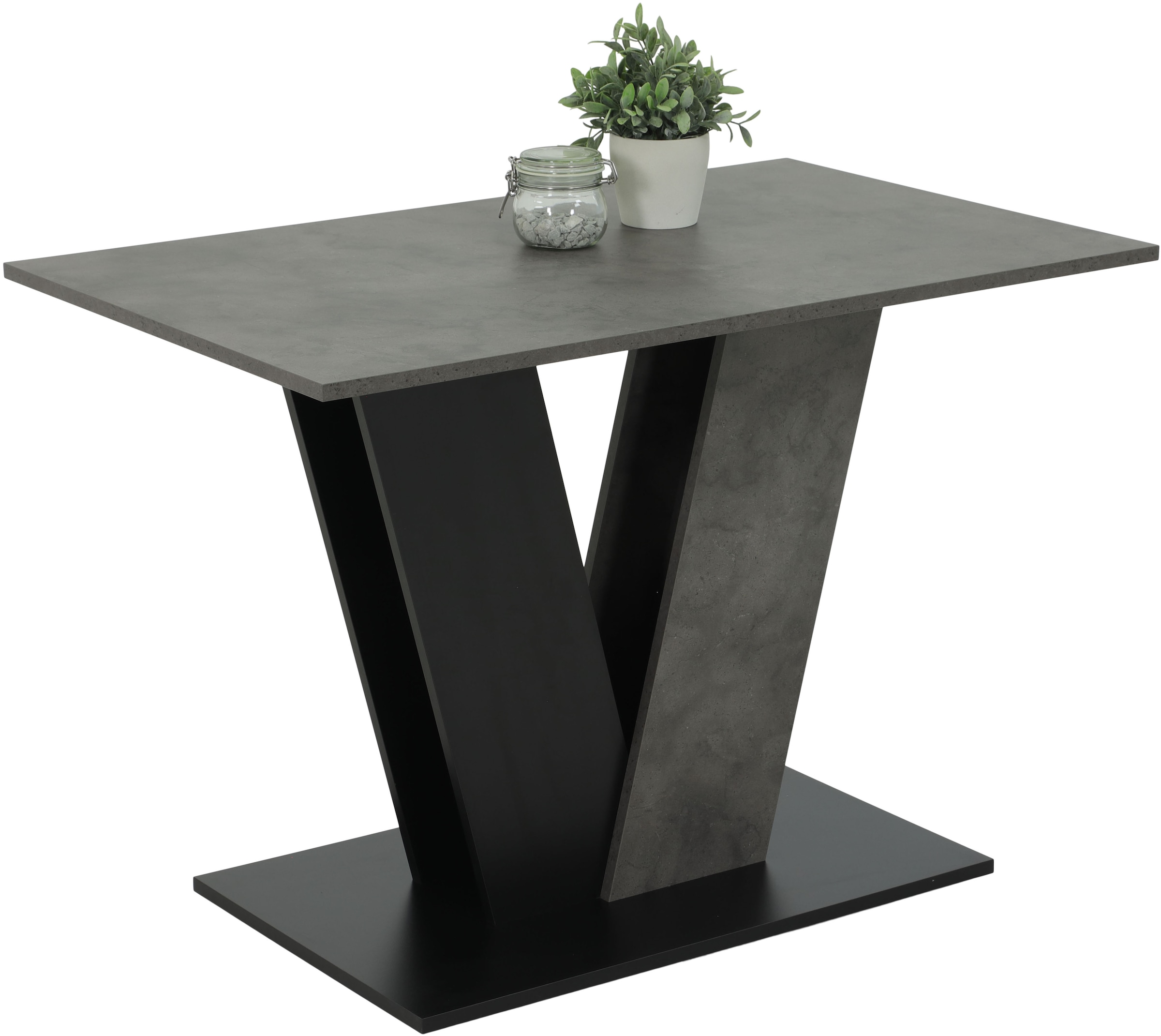 HELA Essgruppe »ELBE« Set, 5 tlg. tlg. Essgruppe, Säulentisch, 4-Fußstuhl 360° drehbar, Vintage Optik