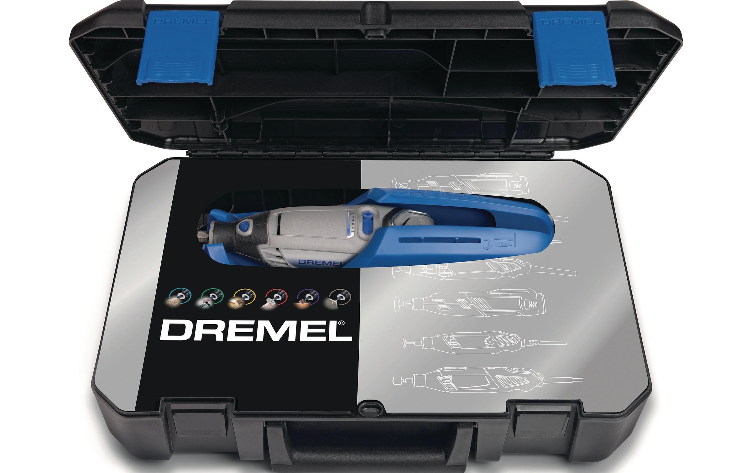 DREMEL Elektro-Multifunktionswerkzeug »3000-1/25 EZ« Funktionen: Bohren; Fräsen; Gravieren; Polieren; Schleifen; Trennen