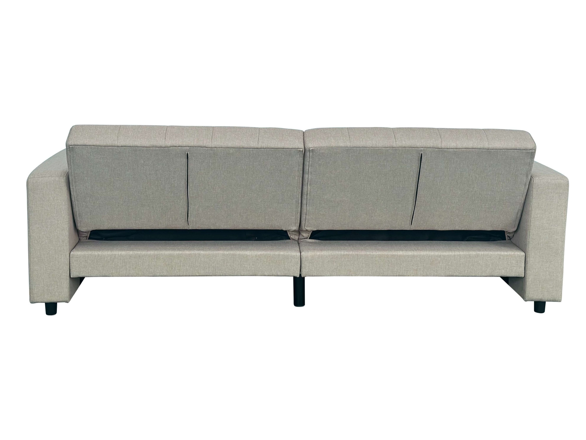 Dorel Home 3-Sitzer »Allie II Schlafsofa 225 cm«, Bett-Funktion (108/190cm), Rückenlehne 2-teilig, mit Steppung