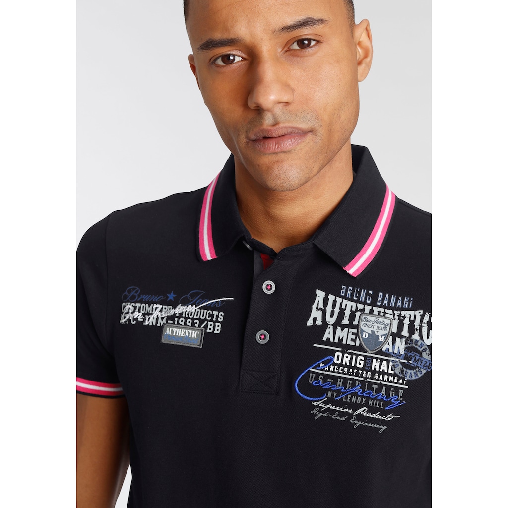 Bruno Banani Poloshirt, mit Rückenprint