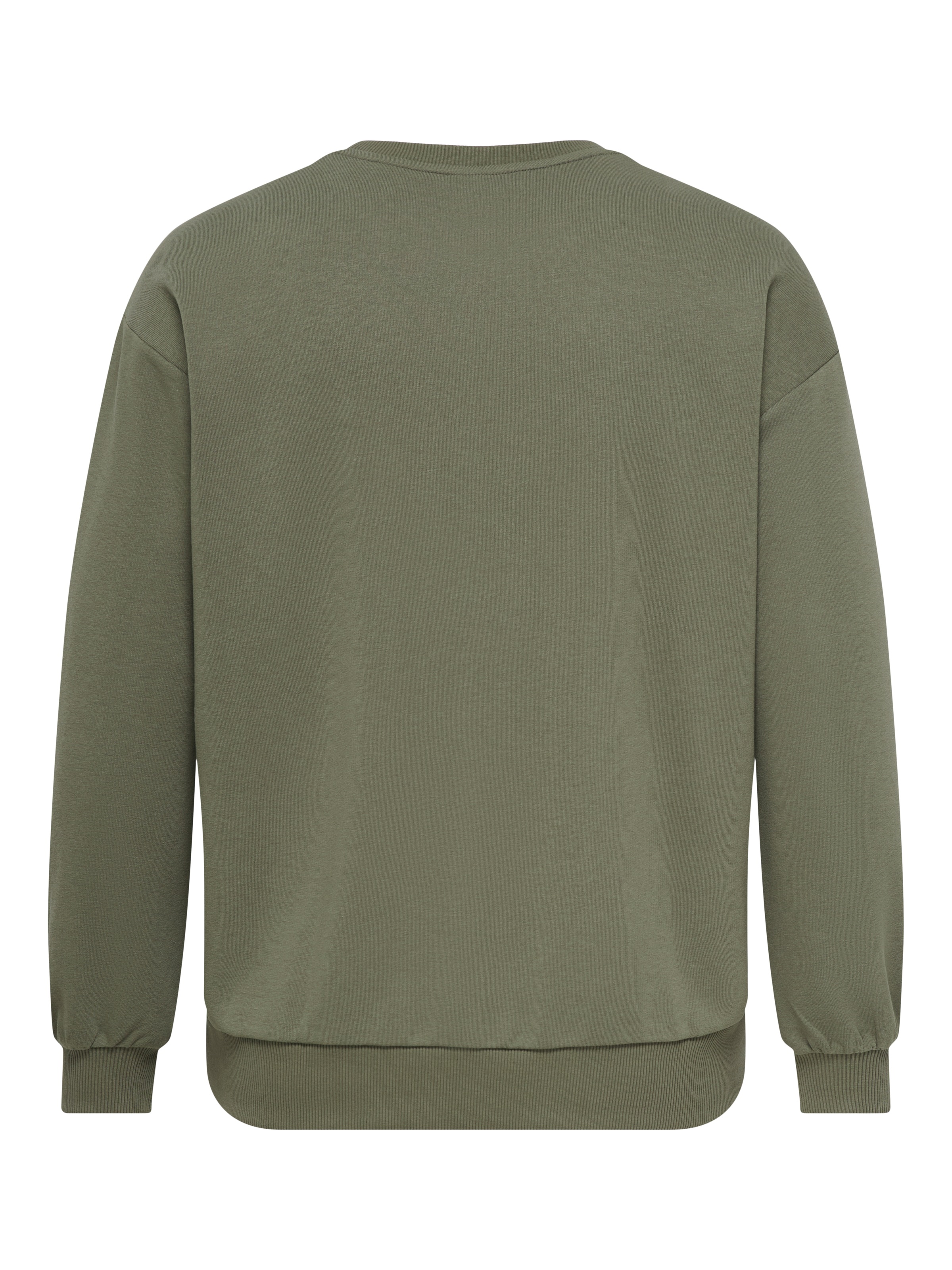 ONLY CARMAKOMA 1100000002199 »CARAMELIA LS O-NECK SWEAT JRS«, Baumwollmischung, regular fit
