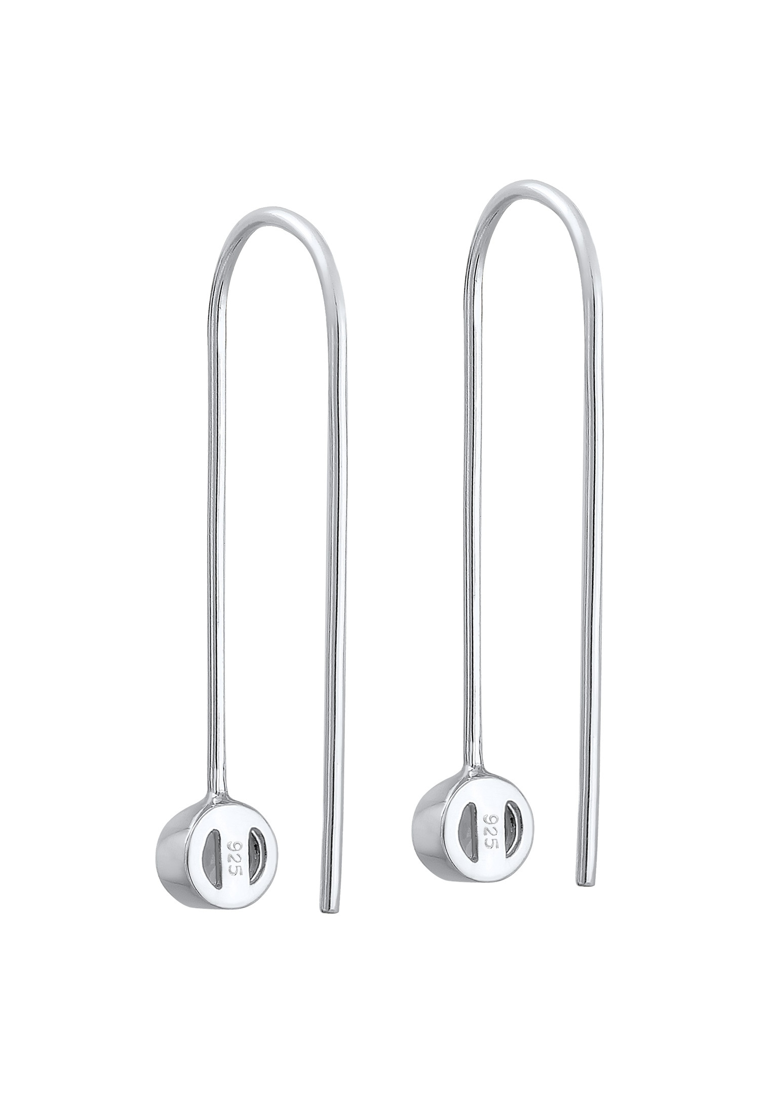 Elli Paar Ohrhänger »Ohrhänger Glas Kristalle Weiß 925 Sterling Silber«