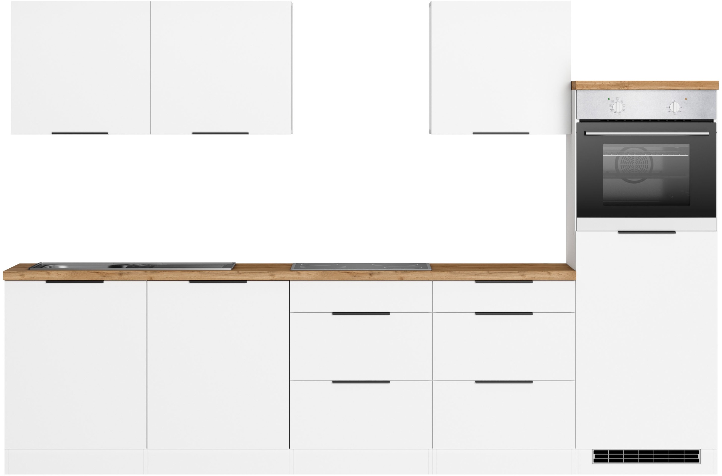 KOCHSTATION Küchenzeile »KS-Lagos2, Küche Komplettset, Breite 300cm«, wahlw günstig online kaufen