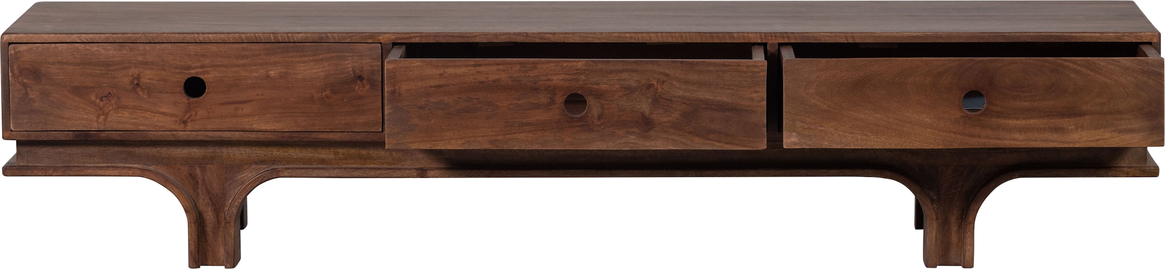 WOOOD Lowboard »Staes TV-Board«, TV-Kommode, drei Schubladen, H 37 cm x B 180 cm