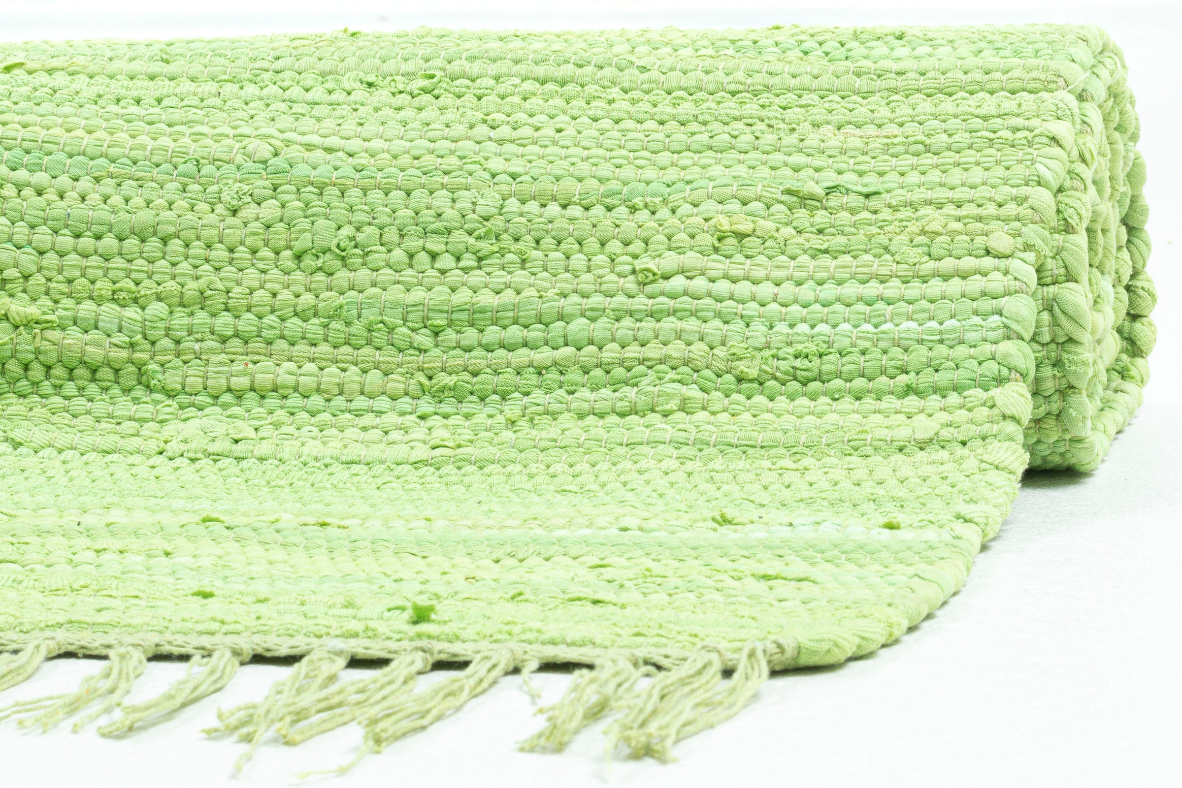 my home Kinderteppich »Insa Fleckerl«, rechteckig, 5 mm Höhe, Uni Farben, pastell, handgewebt, pflegeleicht, waschbar, Kinderzimmer
