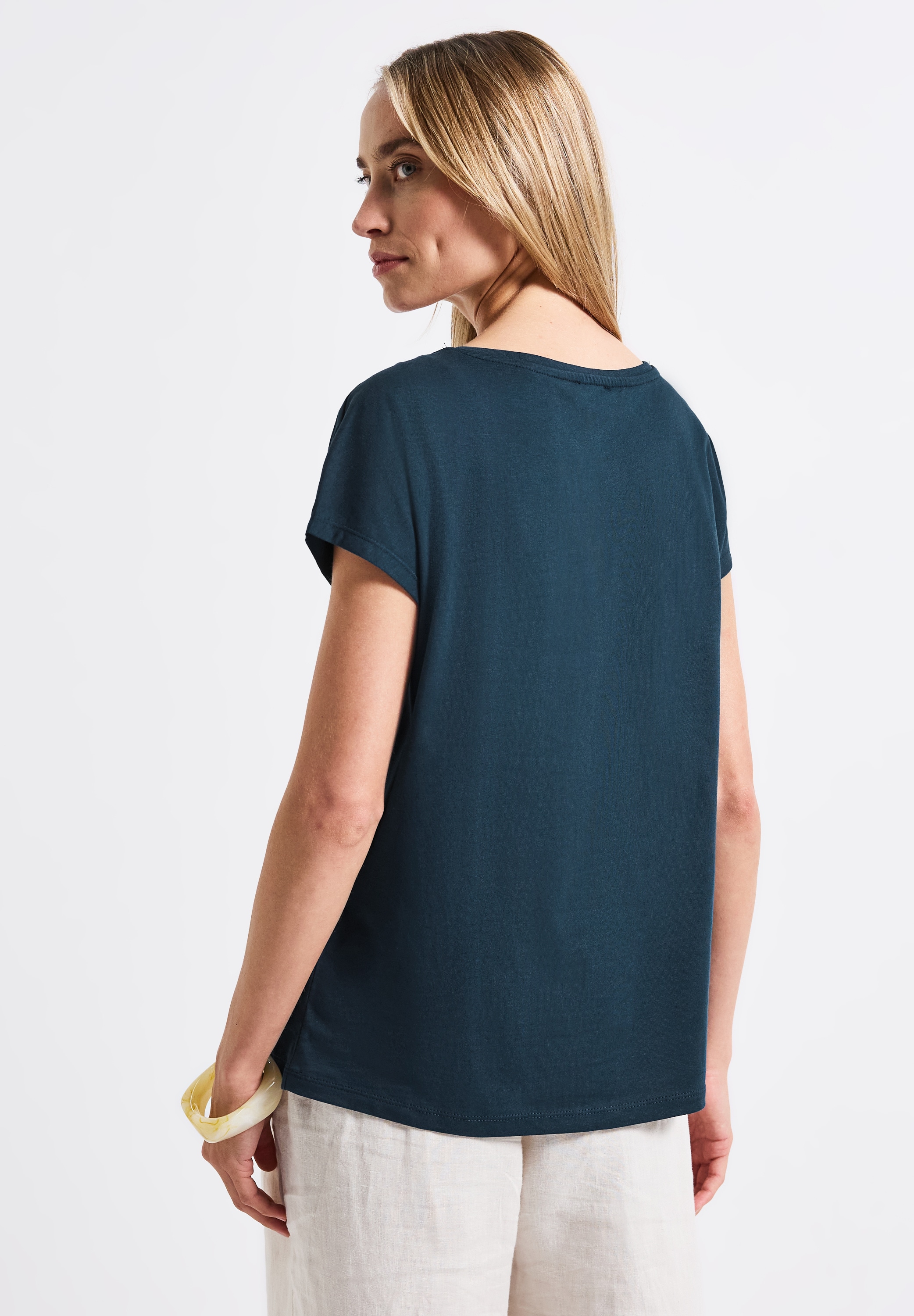 STREET ONE Shirttop, mit Folien-Wording
