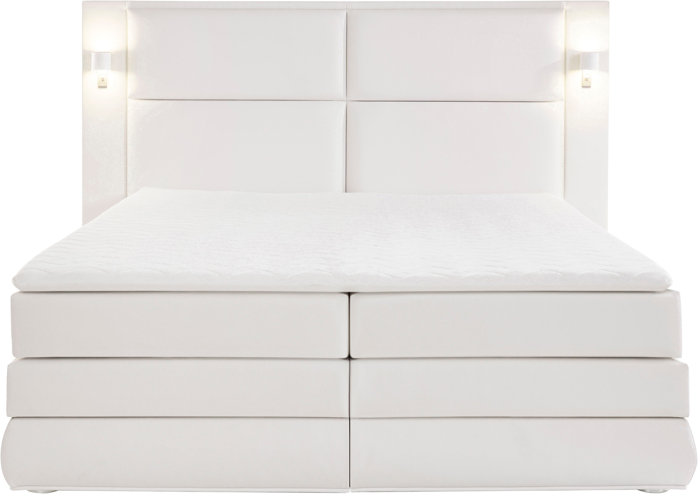 COLLECTION AB Boxspringbett Copenhagen, inklusive Bettkasten und Topper, wahlweise mit LED-Beleuchtung