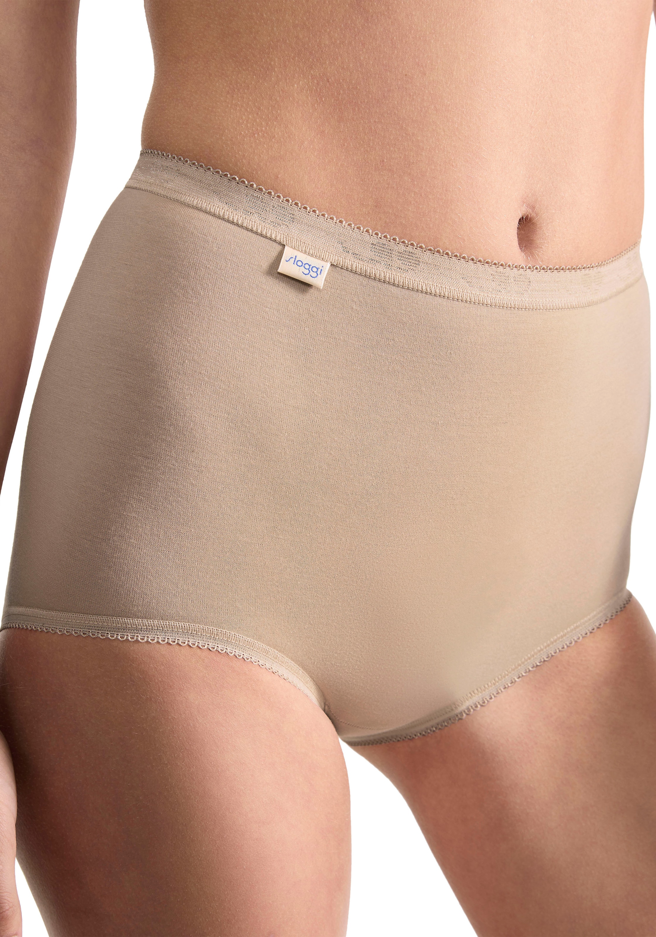sloggi Maxislip »Basic+« 2er Pack,  perfekter Sitz, Baumwollmix, elastisch, weiche Nähte