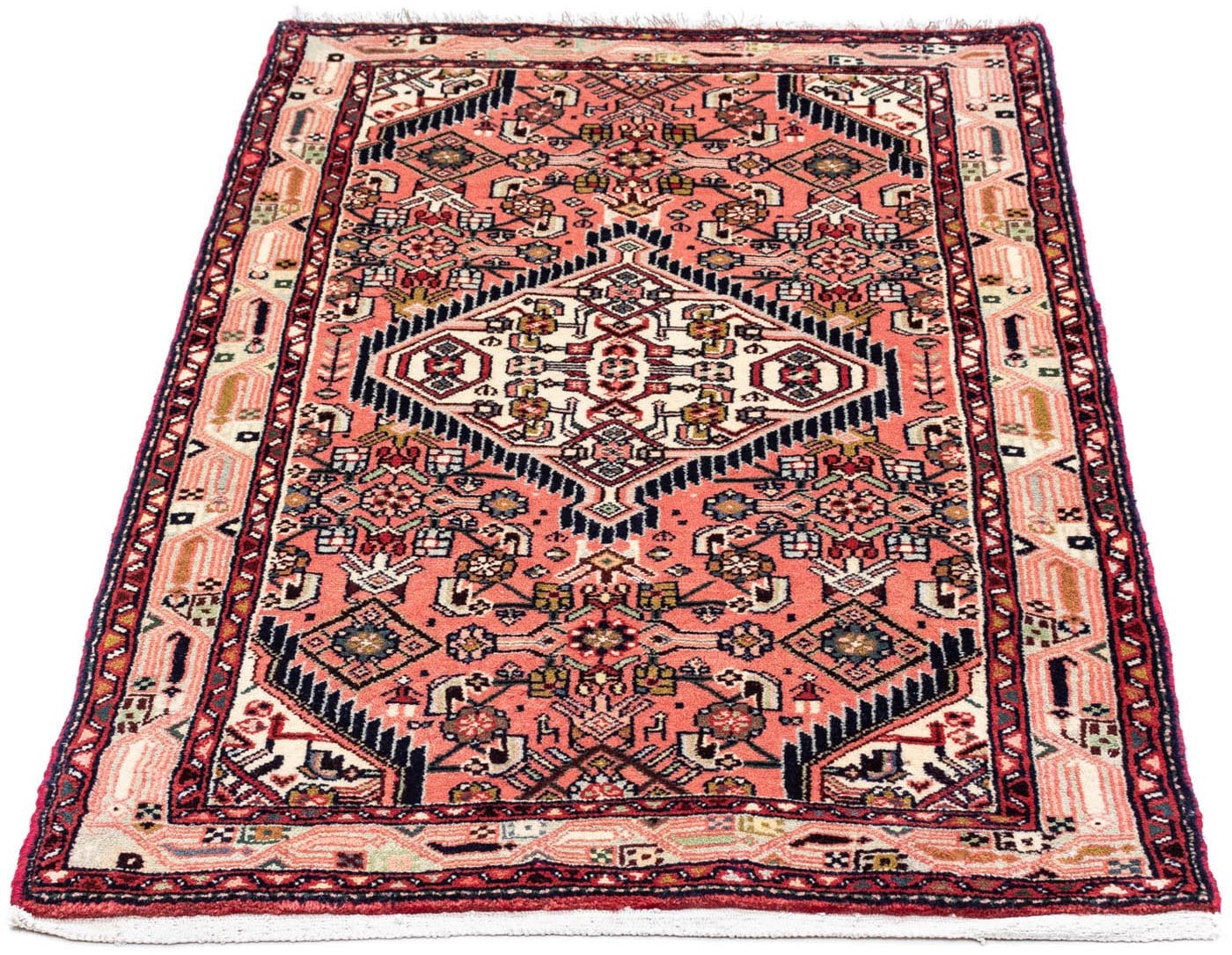 morgenland Wollteppich »Täbriz - 50 Raj Blumenmuster Beige 89 x 64 cm«, rec günstig online kaufen